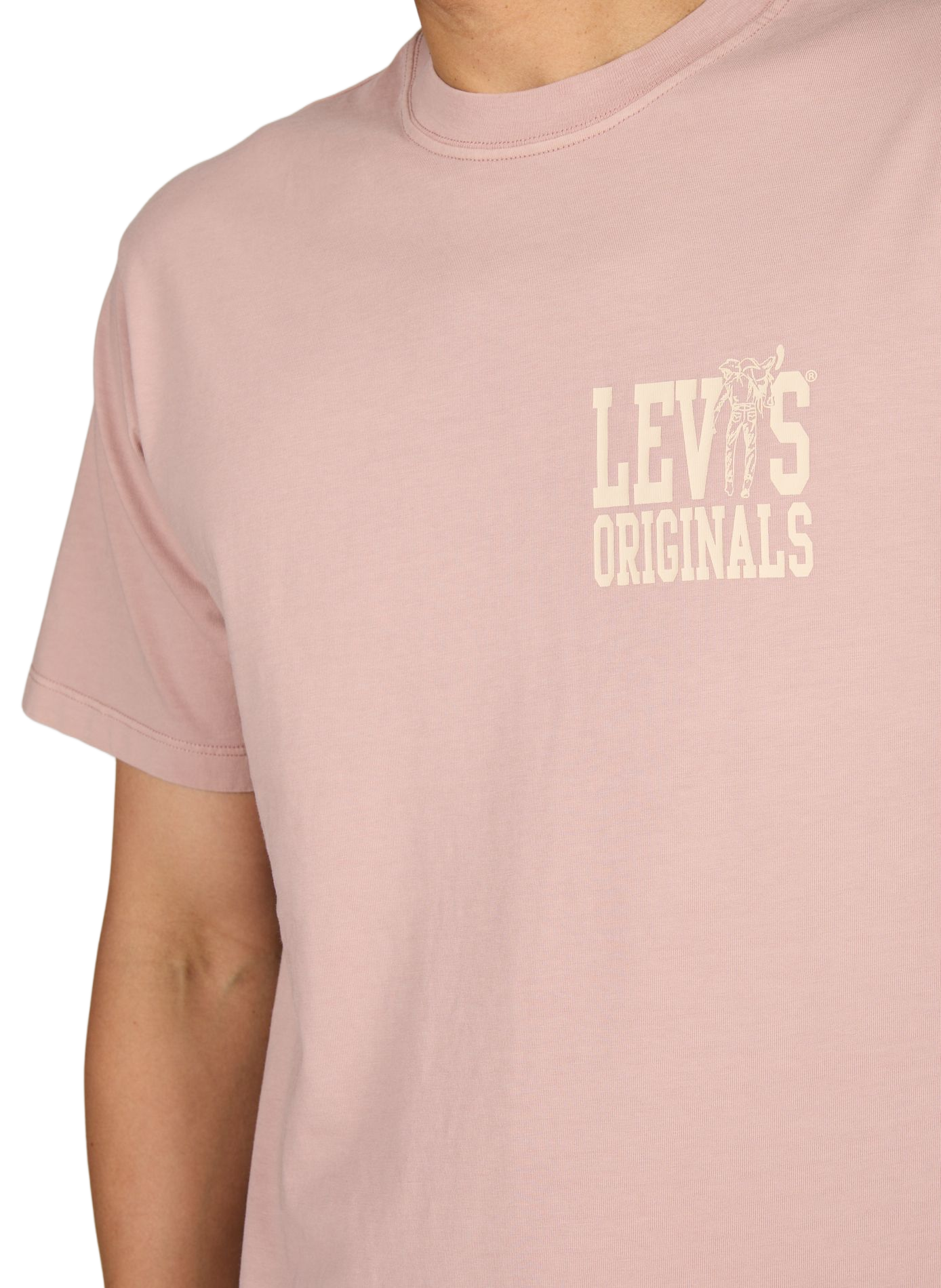 Rundhalsausschnitt T-Shirt aus Baumwolle LEVI'S Rosa