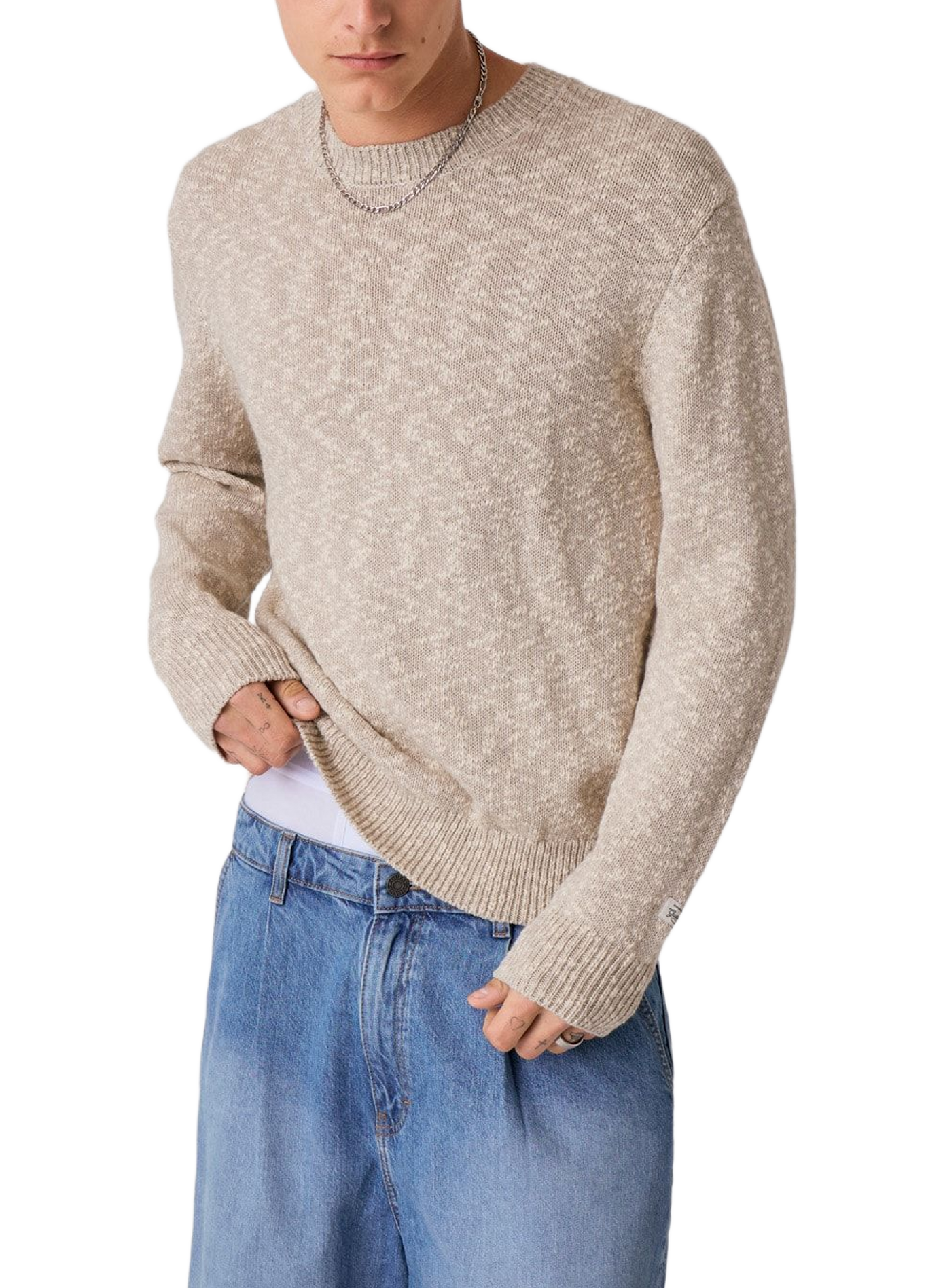 Pull en coton GUESS Gris