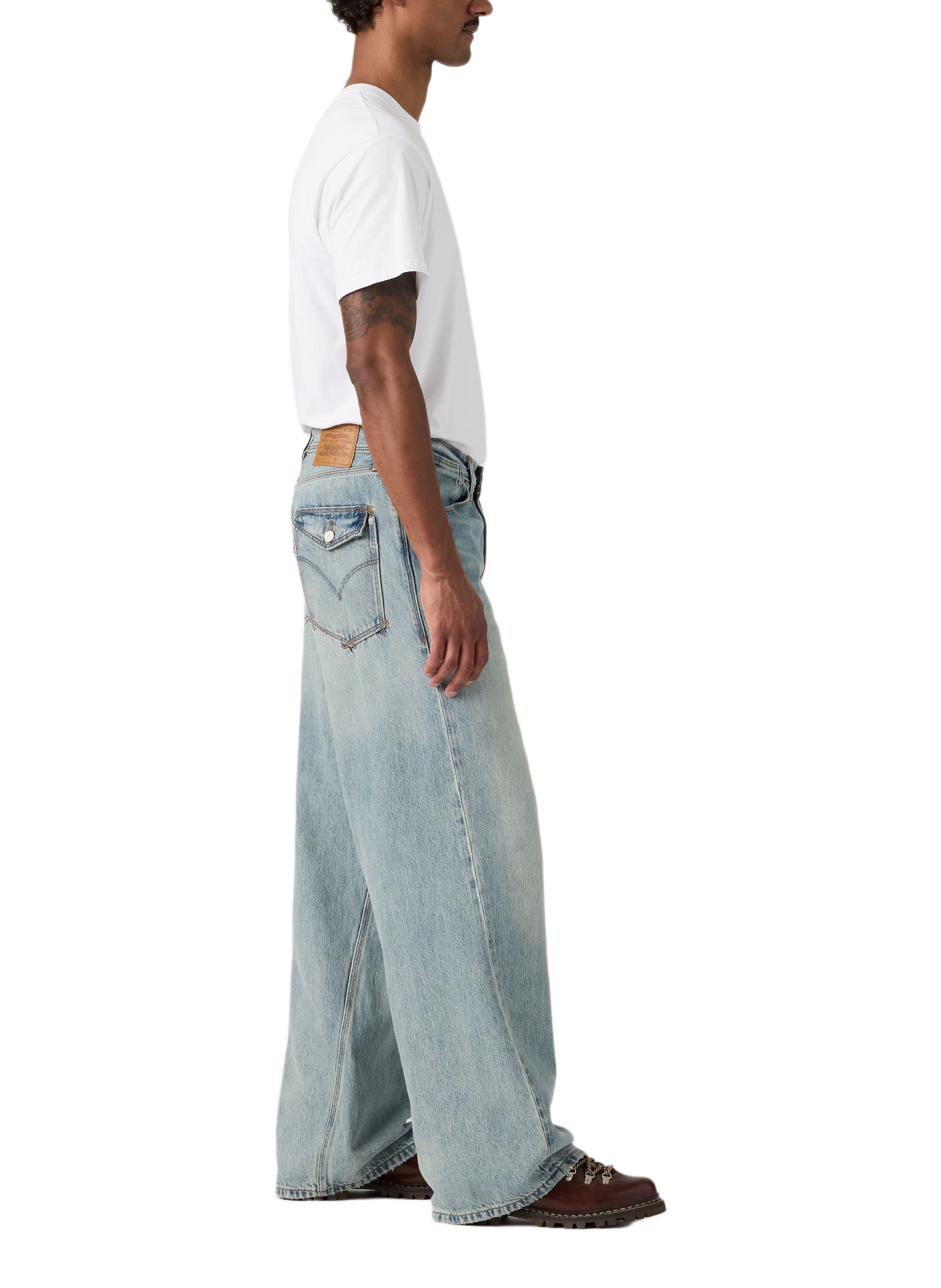 Weite Baggy-Jeans aus Baumwolle LEVI'S Blau