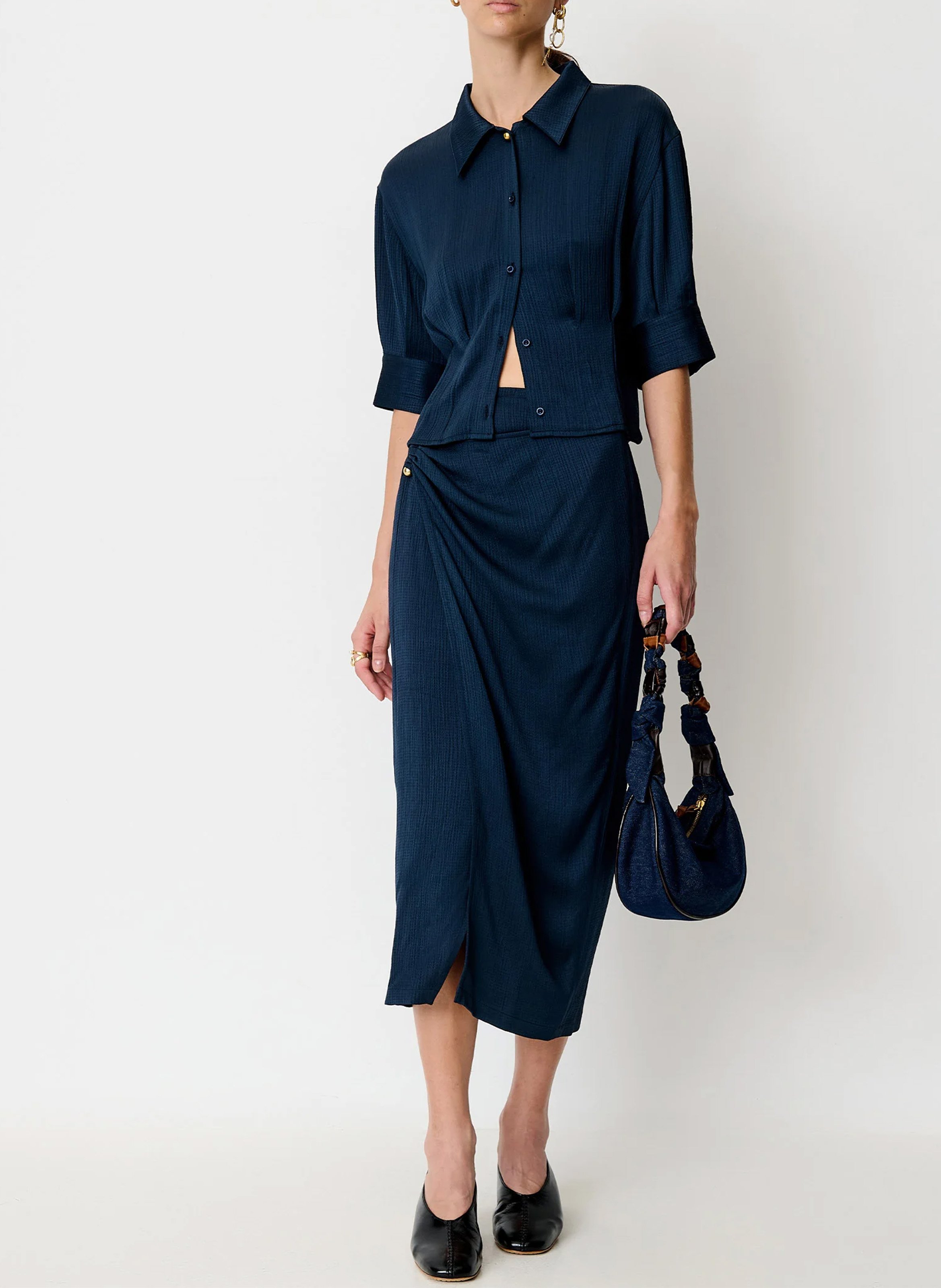 Chemise ample col classique darcy SESSUN Bleu