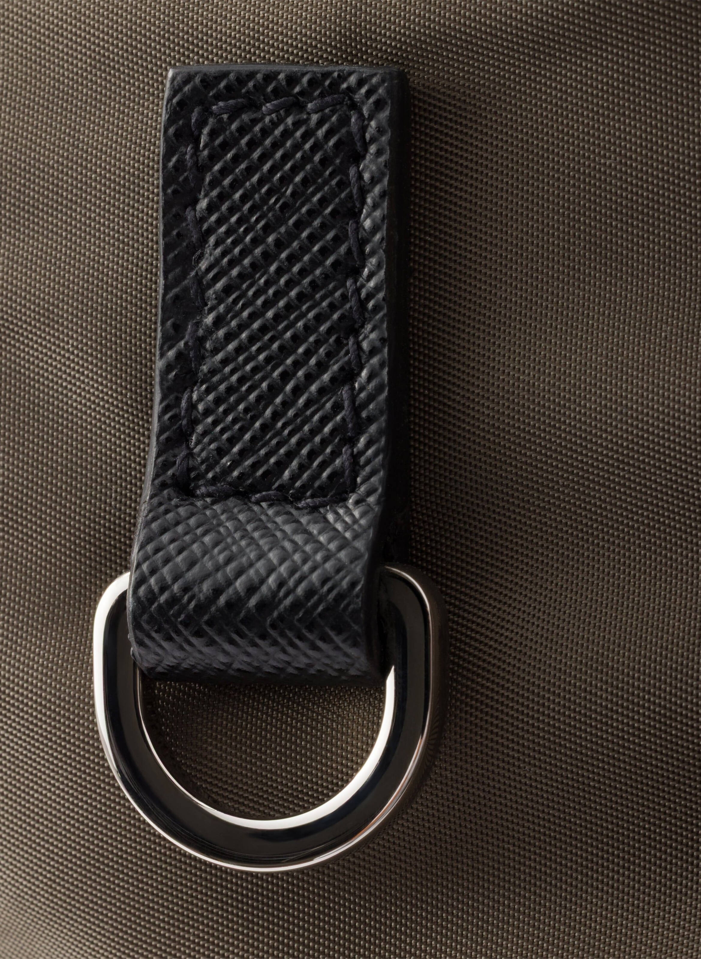 Sac à dos en re-nylon et cuir saffiano PRADA Gris
