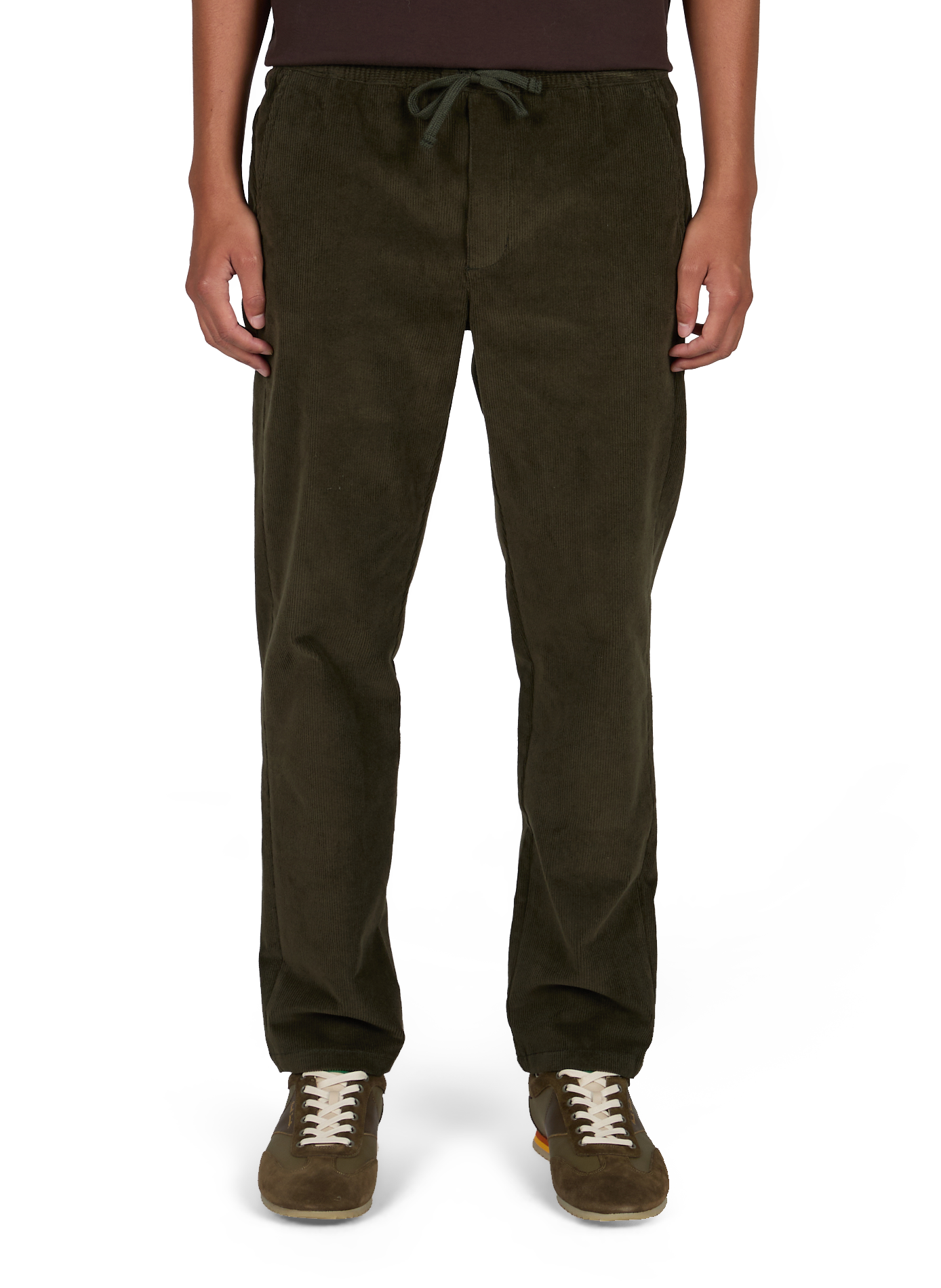 Pantalon droit en coton mélangé MAISON LABICHE Vert