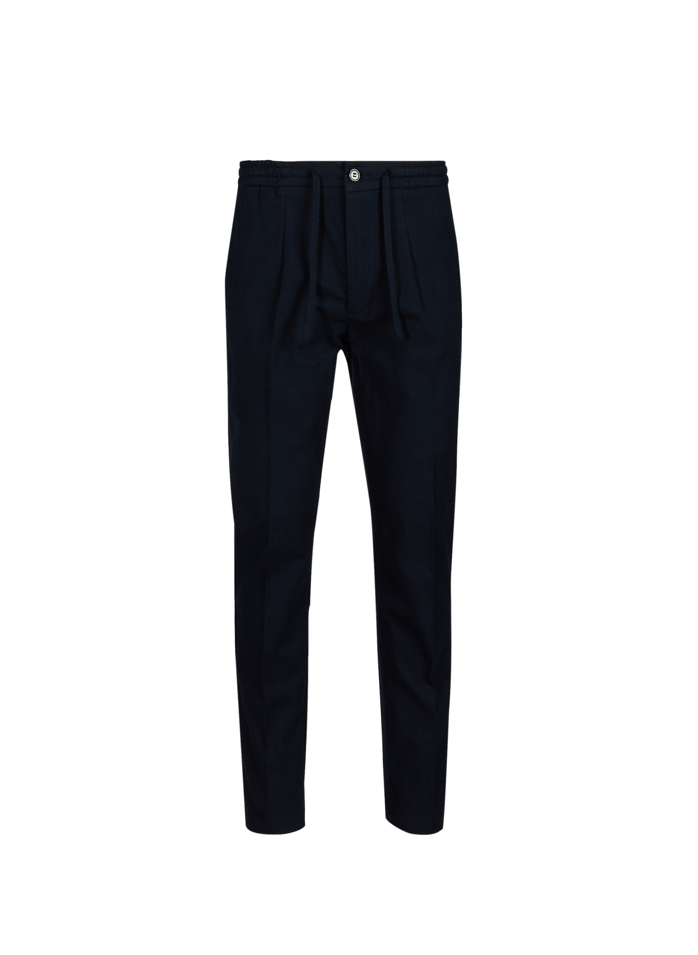 Straight cotton-blend trousers AURELIEN Blue