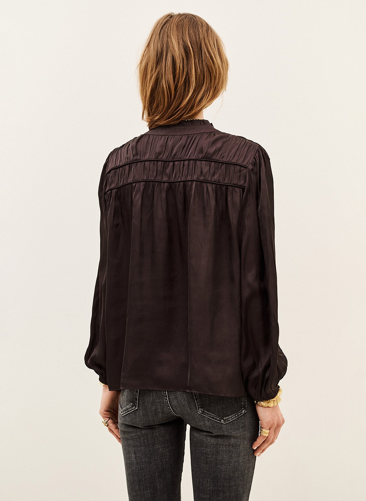 Chemise ample plissée cessia BA&SH Violet