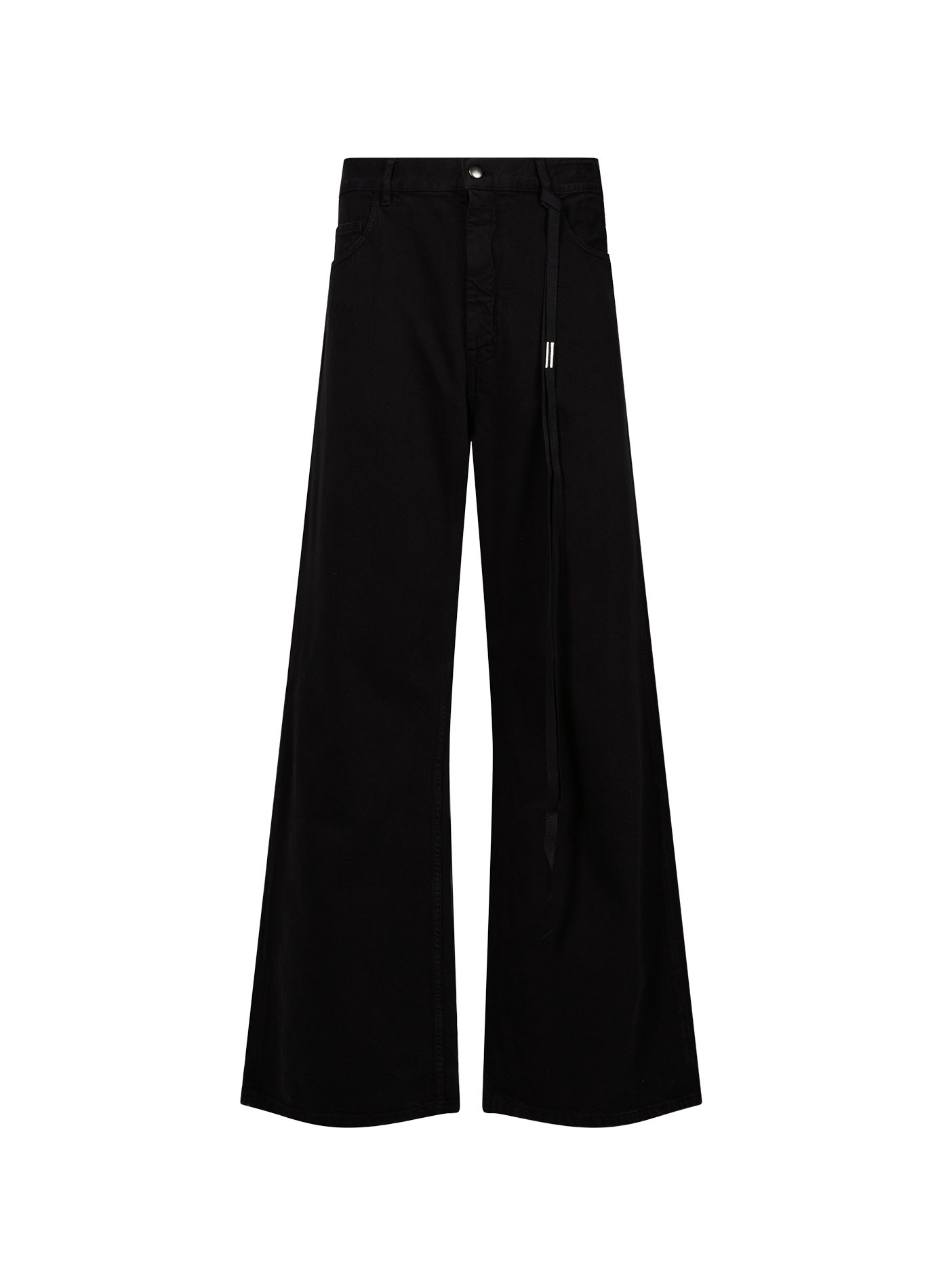 Jeans large en coton ANN DEMEULEMEESTER Noir