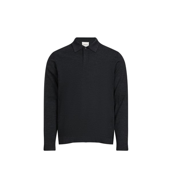 Pull Alessio droit col polo en laine Pull Alessio droit col polo en laine