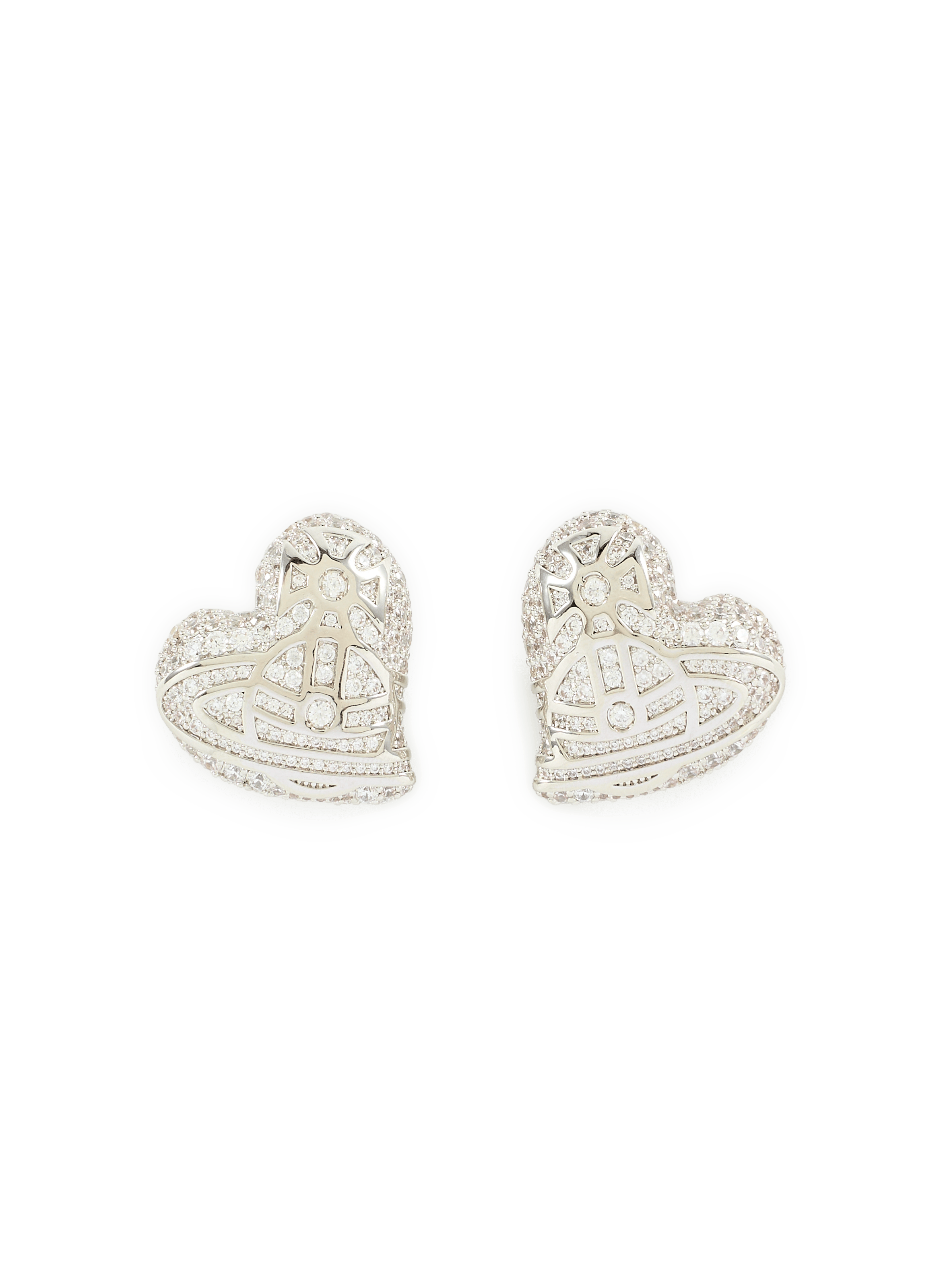 Boucles d'oreilles à cristaux  VIVIENNE WESTWOOD Argent