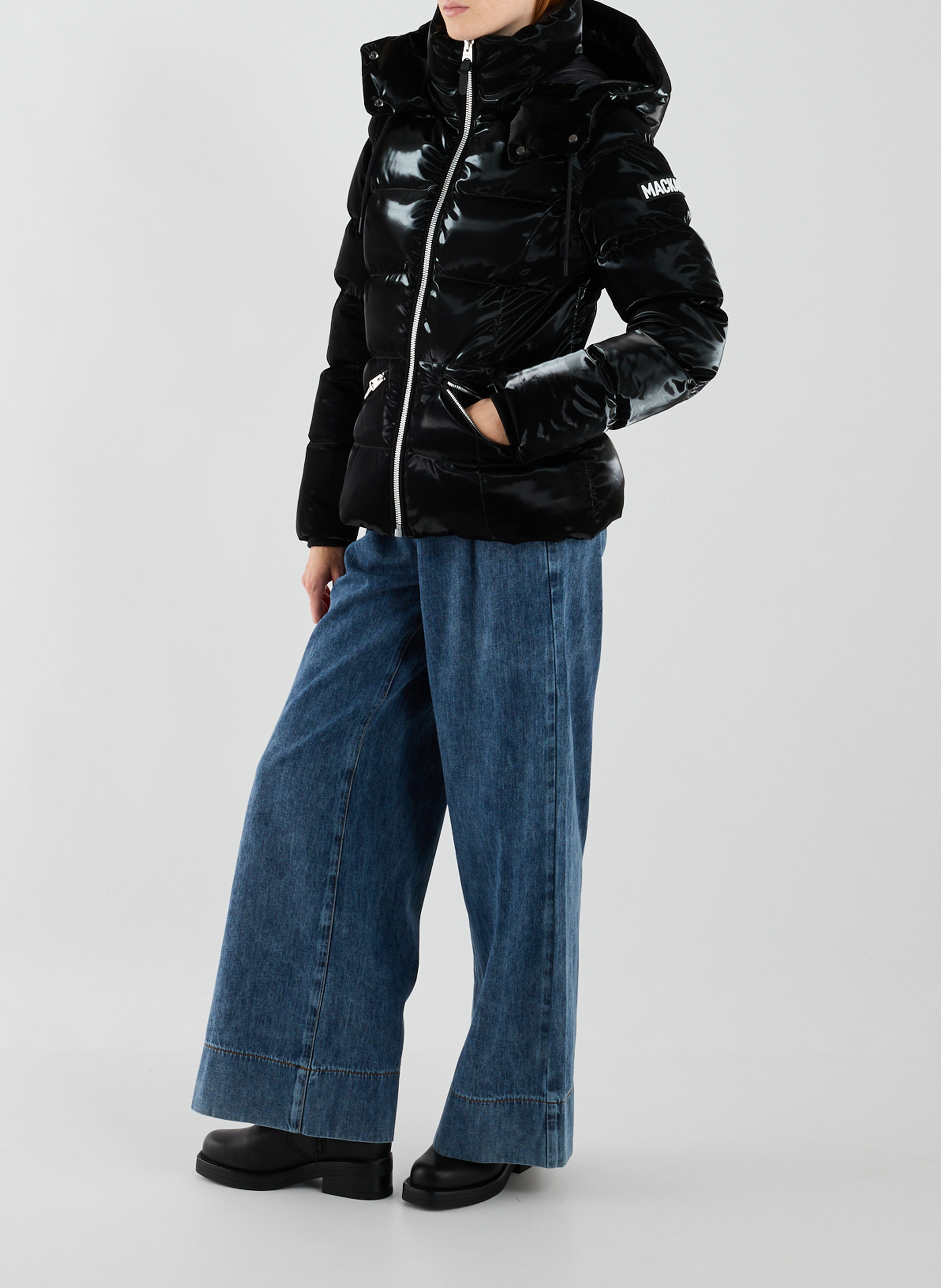 Gepolsterte Jacke mit Kapuze MACKAGE Schwarz