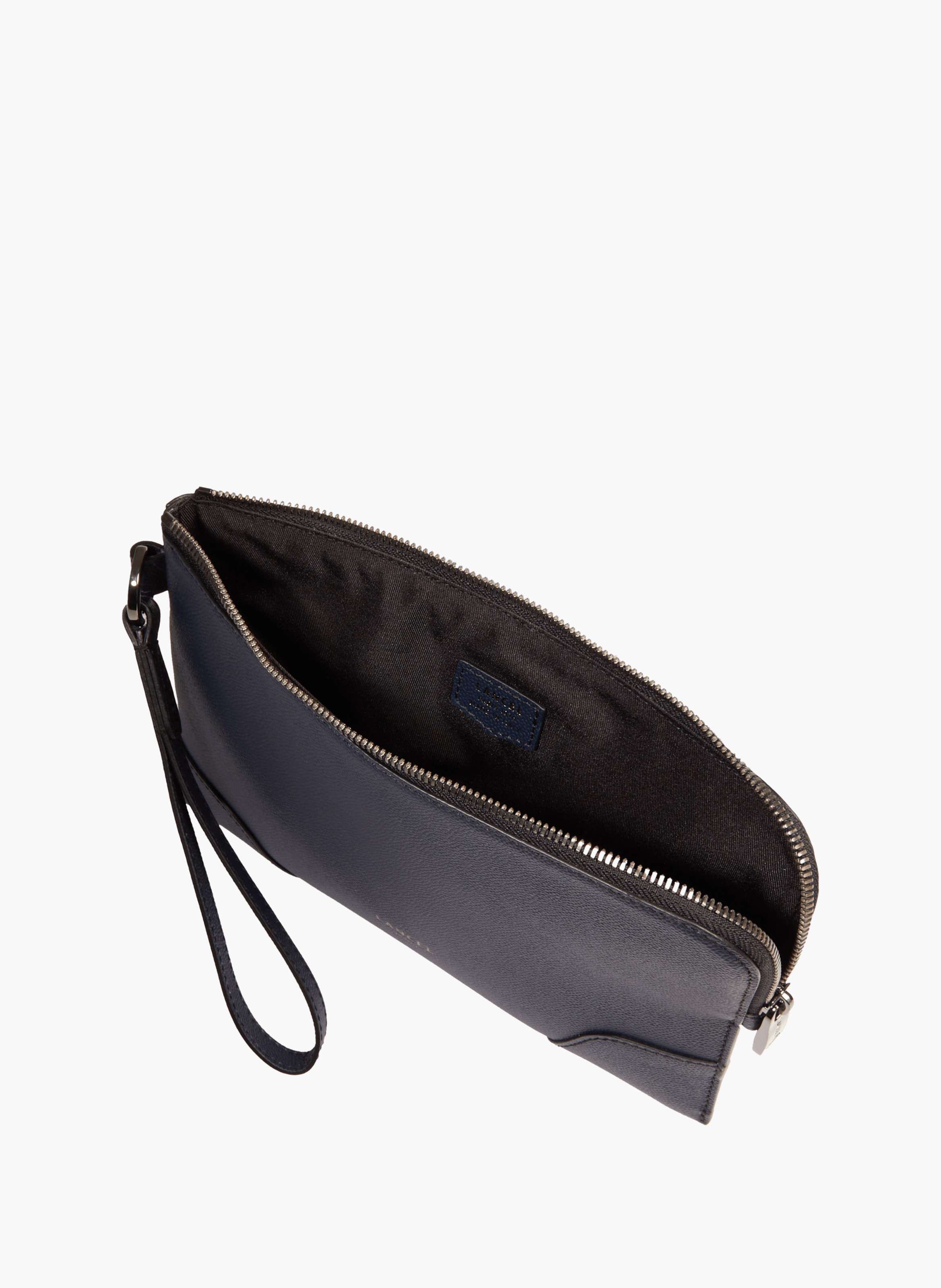 Pochette zippée s charlie de lancel en cuir LANCEL Bleu