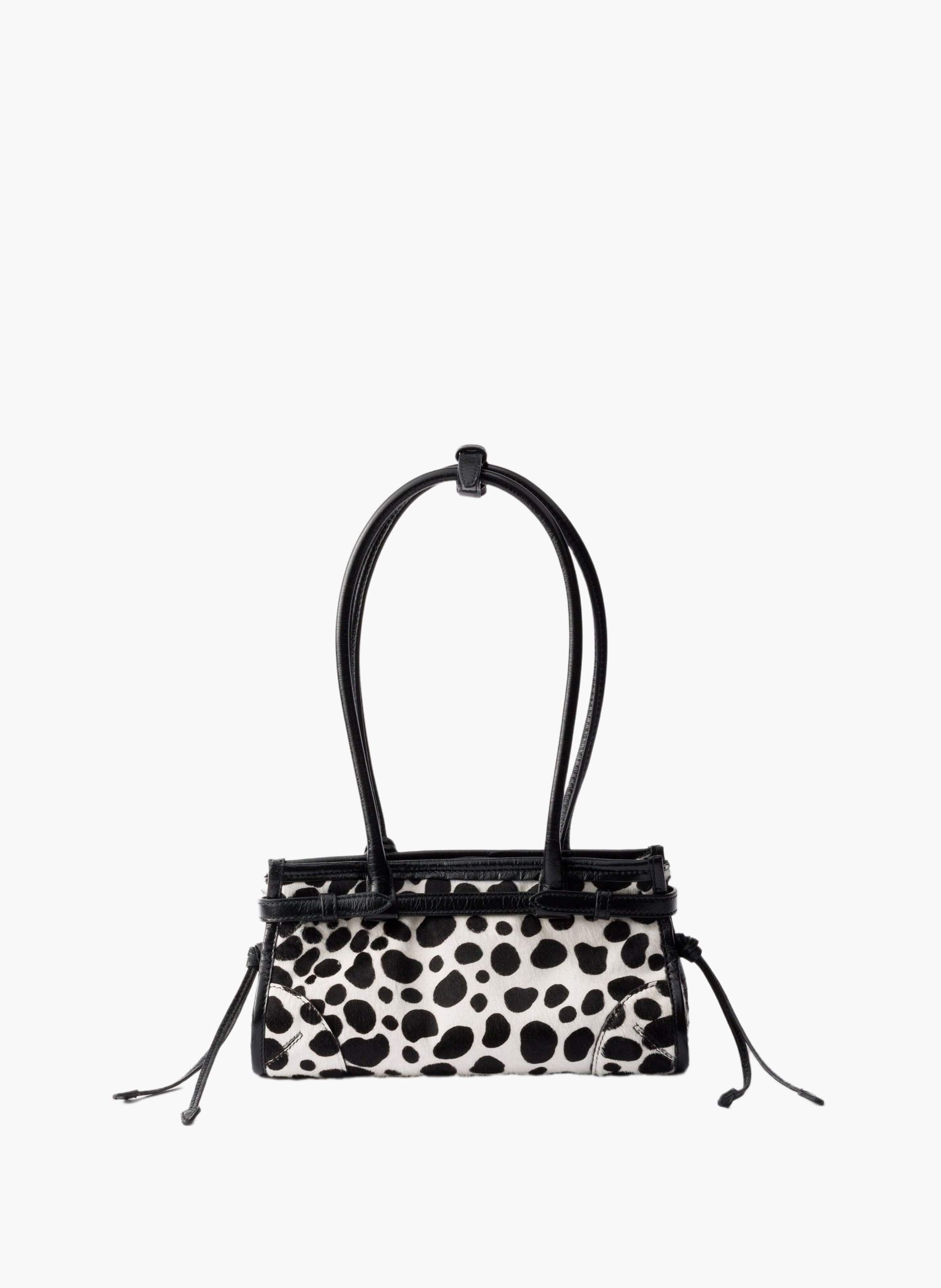 Petit sac à main prada bonnie en cuir et en veau i PRADA Blanc