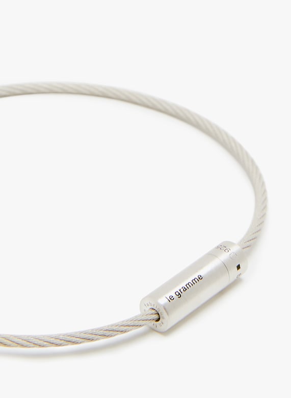 Bracelet câble 7g en argent brossé | Argent by LE GRAMME Bracelet câble 7g en argent brossé Argent