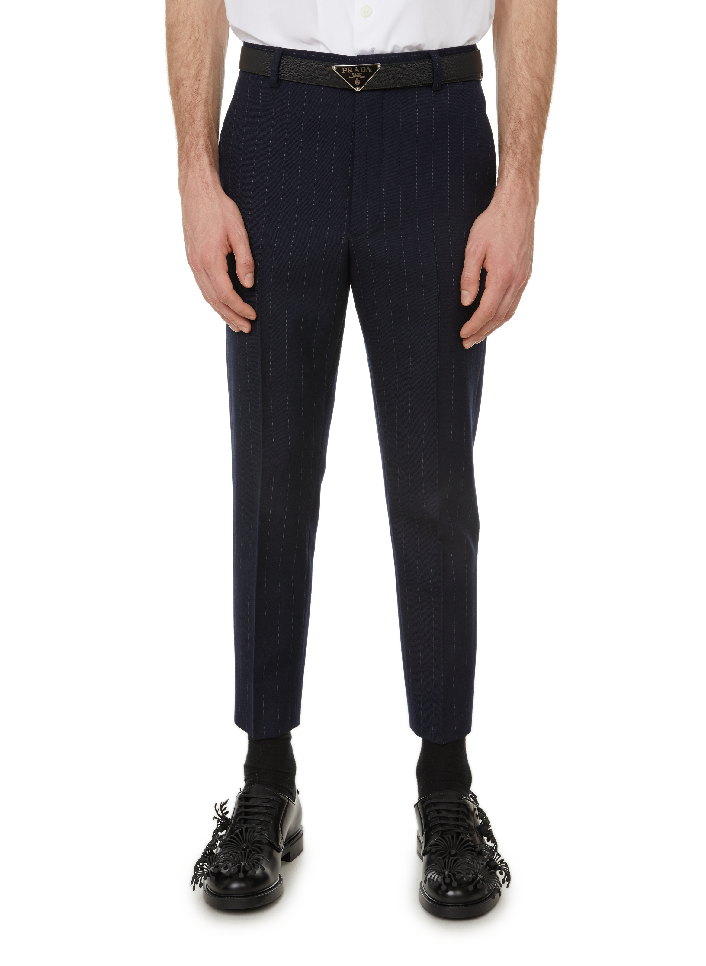 PRADA Wool trousers Blue