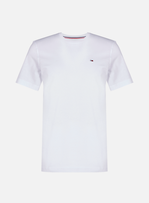 قمصان s/s متماسكة باللون الأبيض من تومي هيلفيغر 