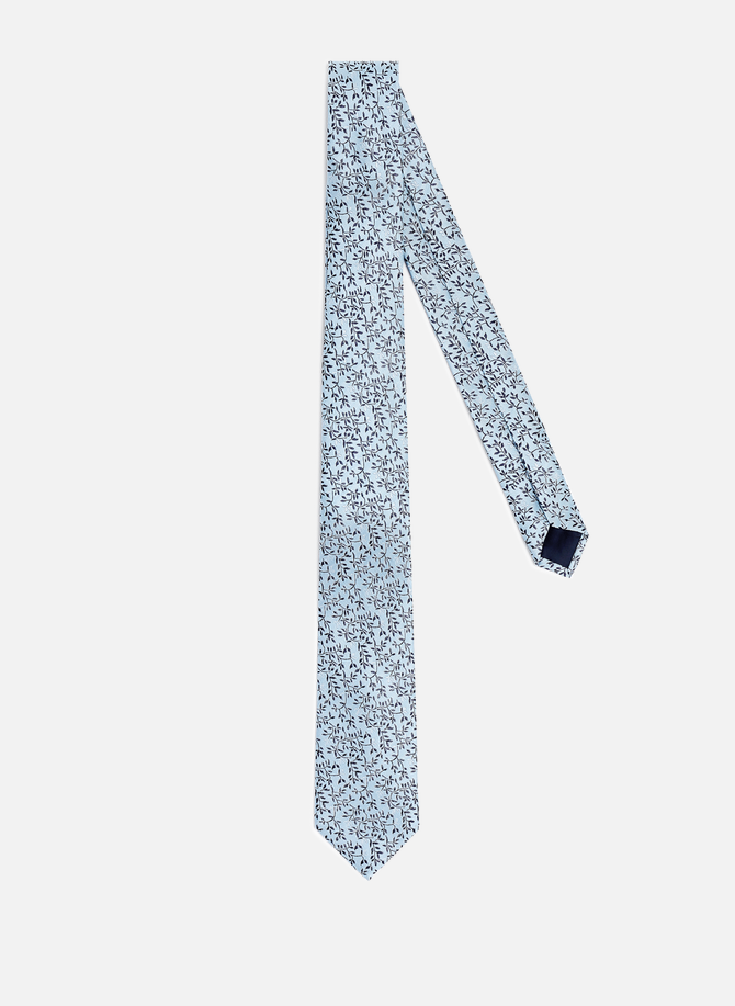 Jacquard-Krawatte aus Seide mit Blumenmuster AU PRINTEMPS PARIS