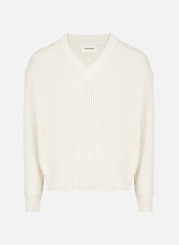 Pull en maille Beige by SAISON 1865 SAISON 1865 Pull en maille Beige