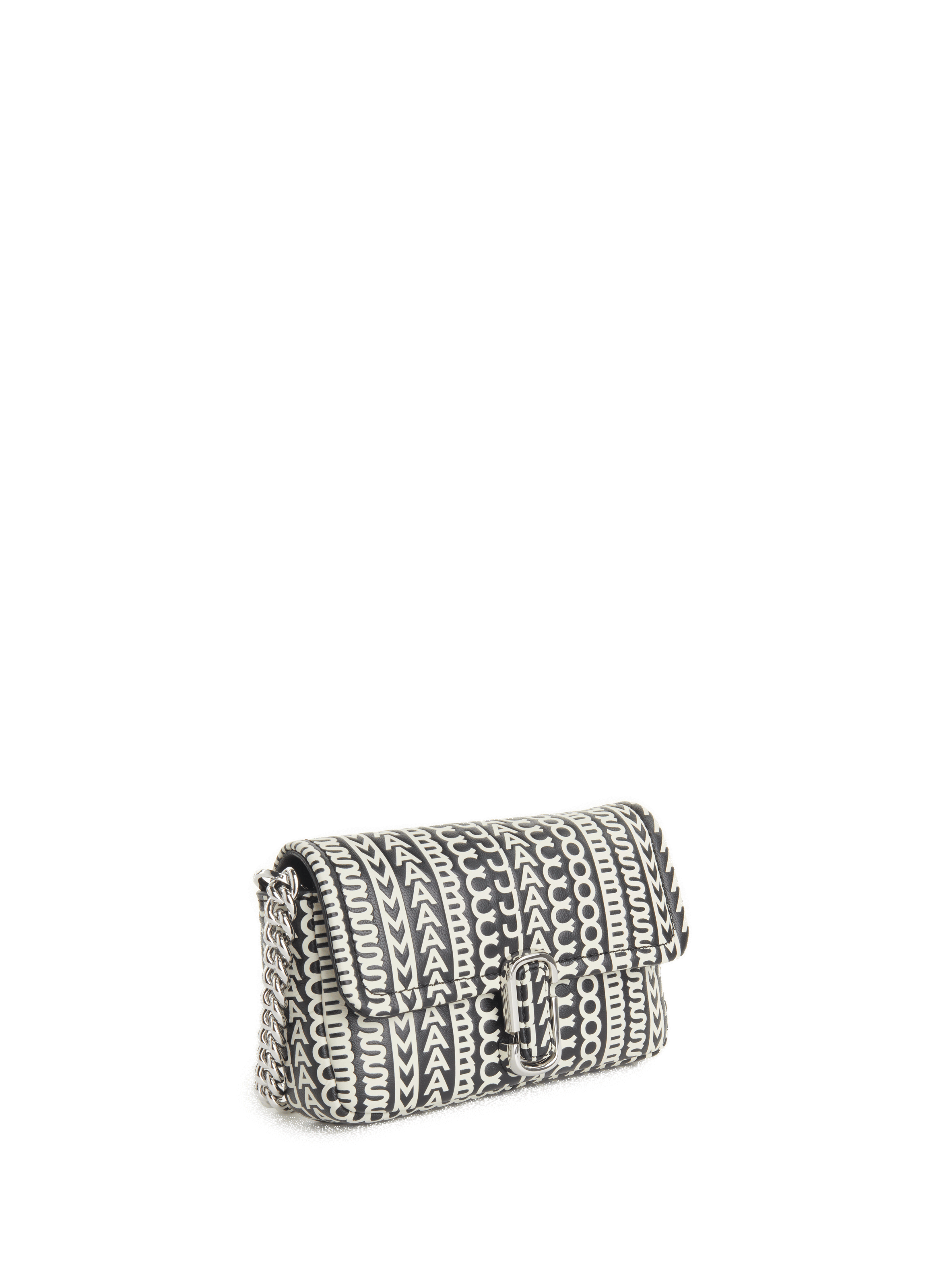 Mini sac J imprimé en cuir