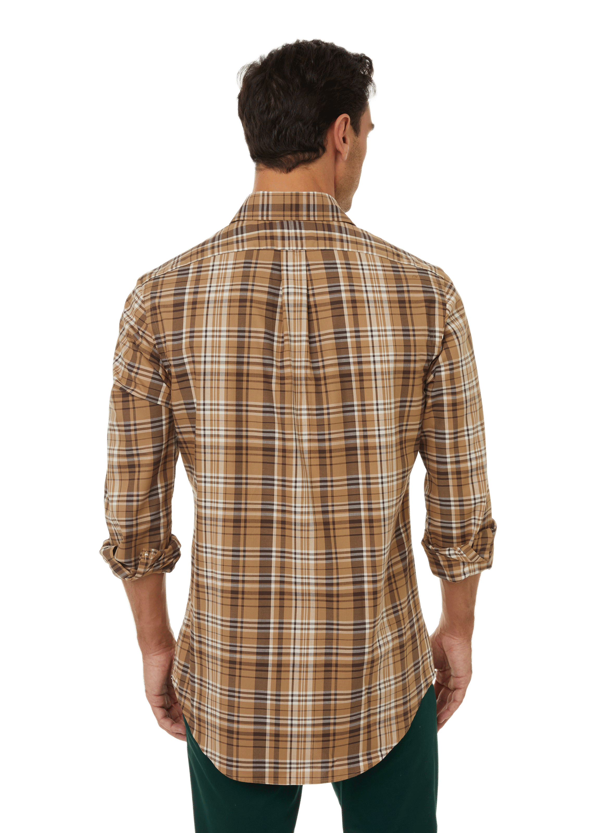 Chemise à carreaux en coton POLO RALPH LAUREN Marron