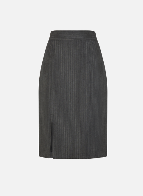 Gray striped skirt SEASON 1865 