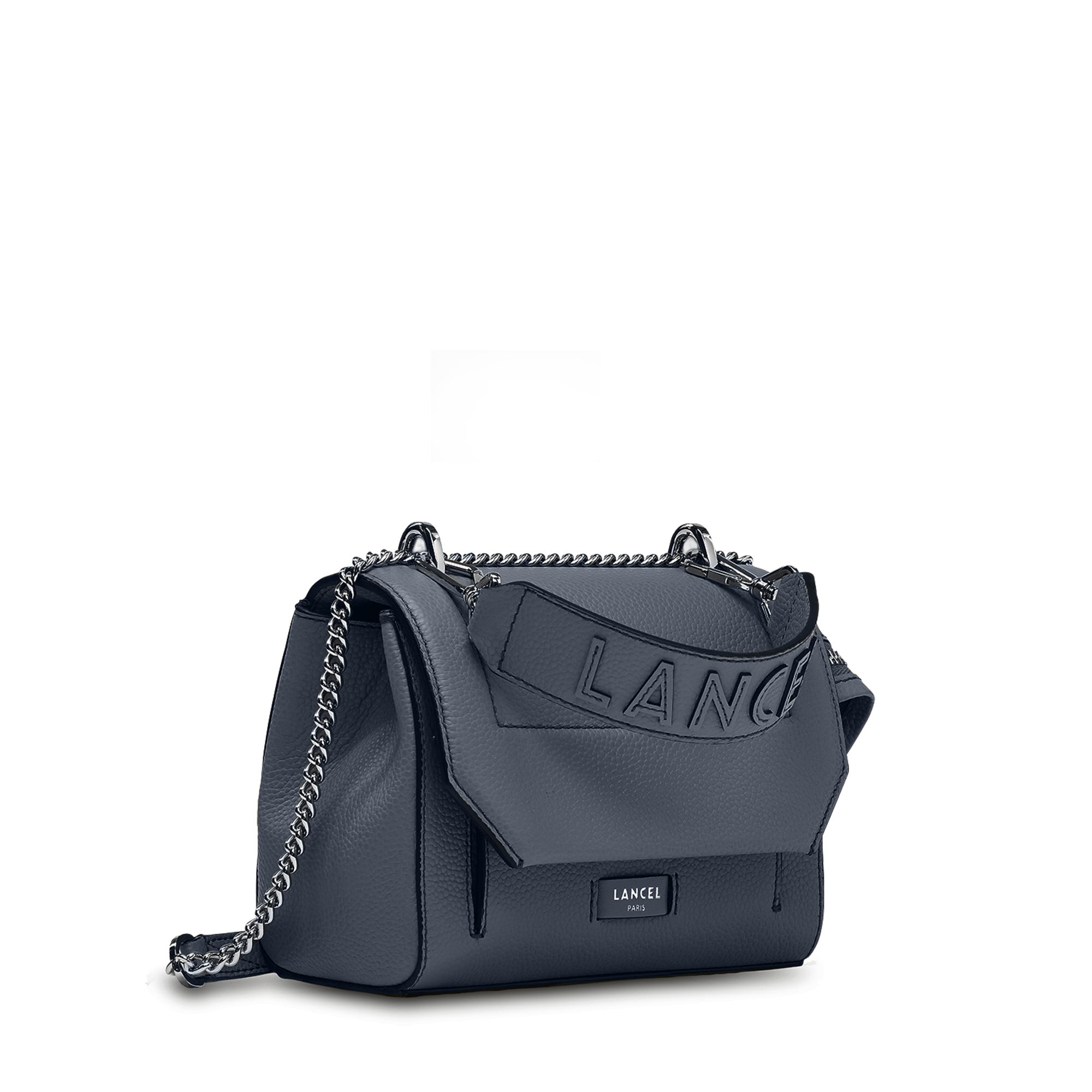 Sac rabat s ninon de lancel en cuir Bleu