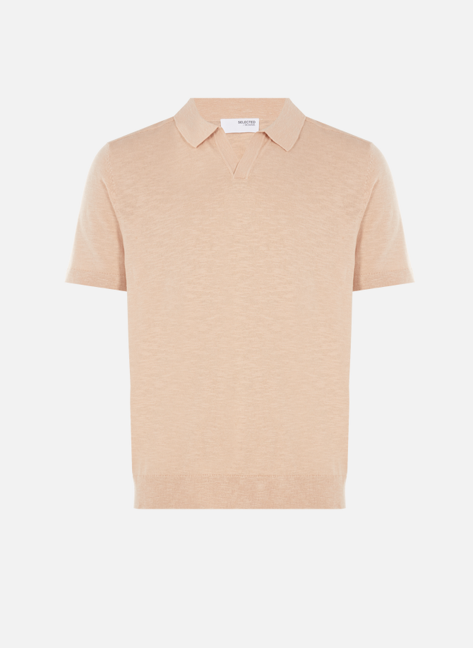 SELECTED cotton and linen Polo