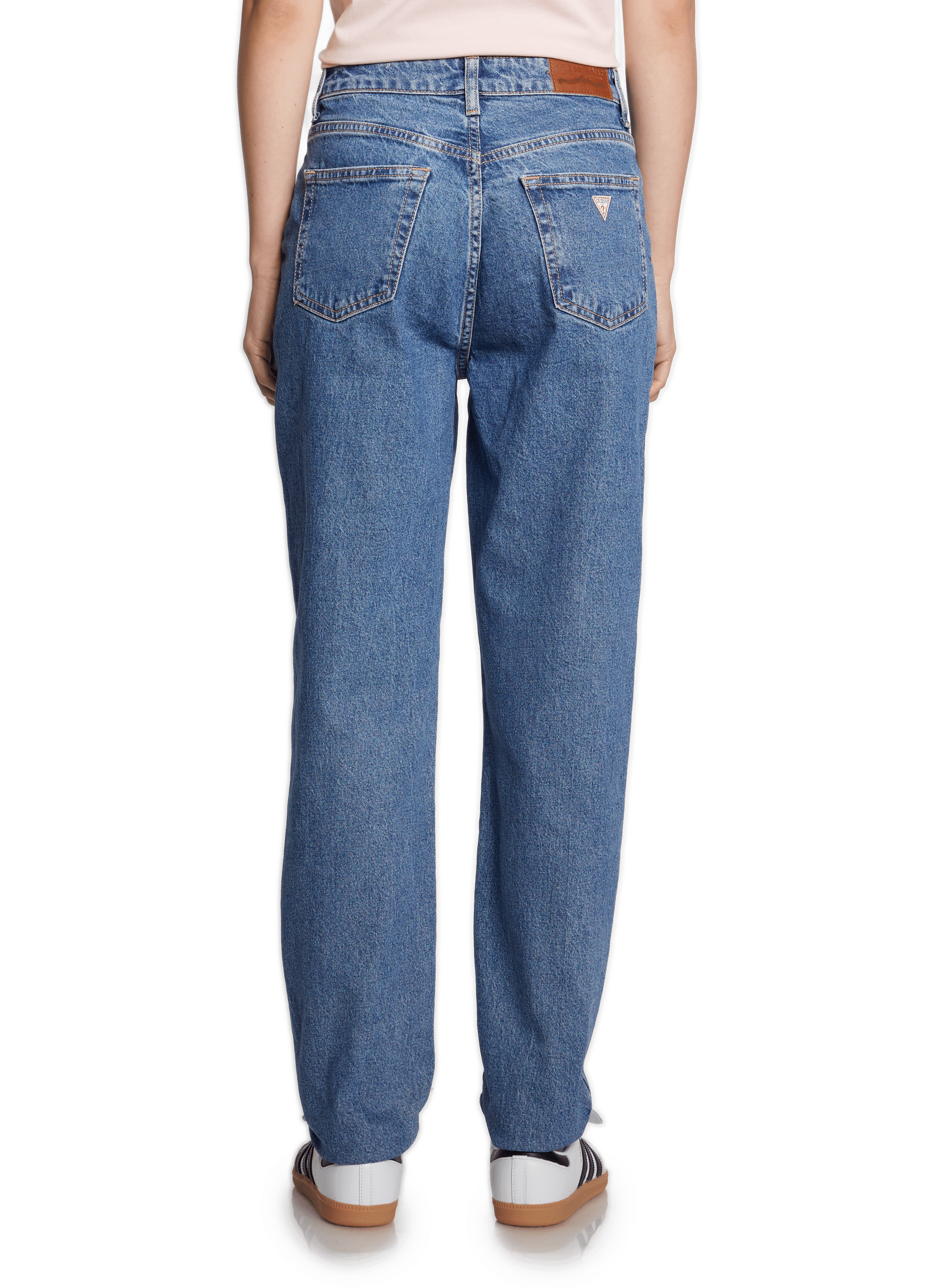 Jean mom en coton  GUESS Bleu