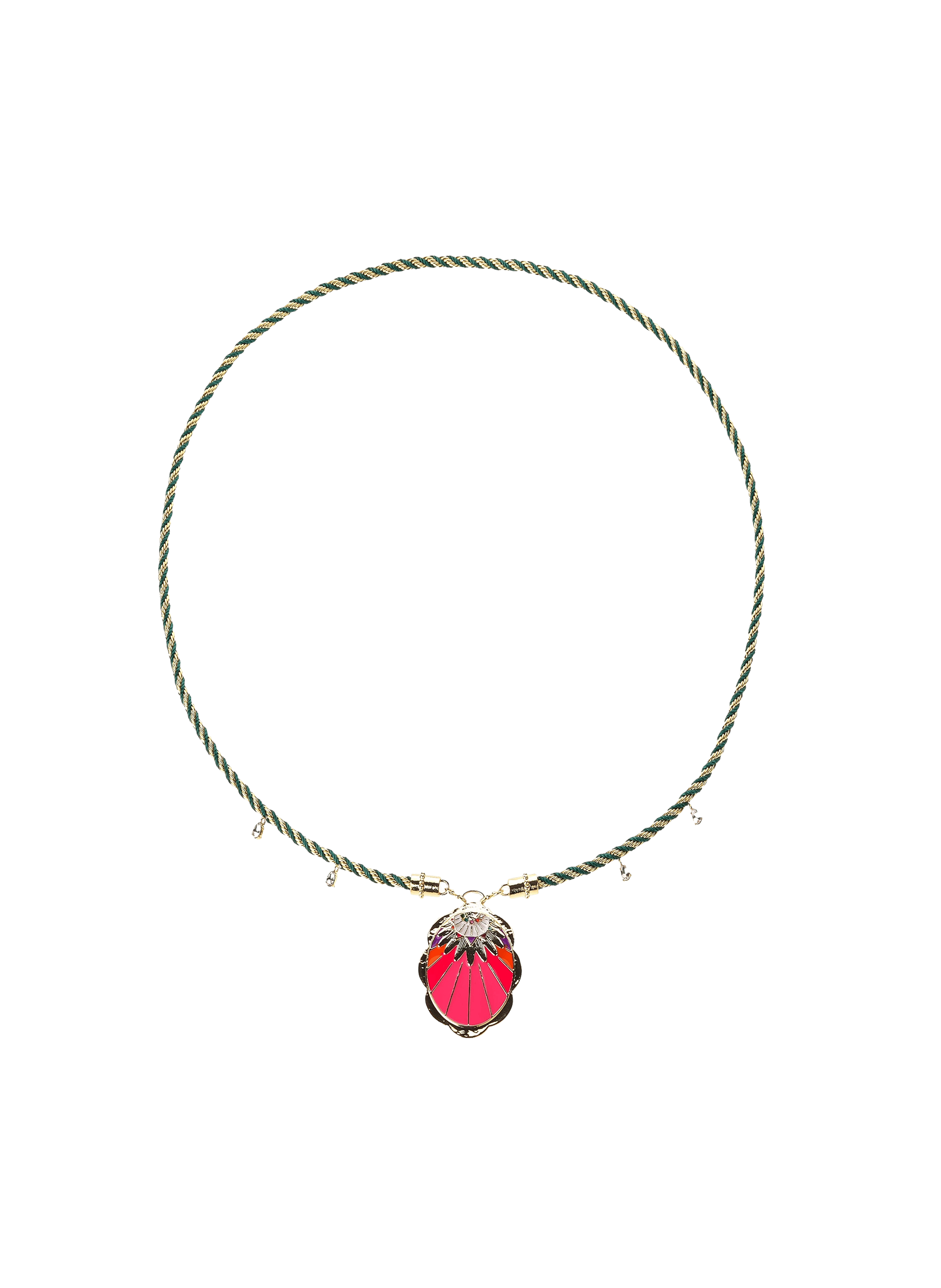 Collier sautoir en cordon avec charm central leopolda HIPANEMA Multicolore