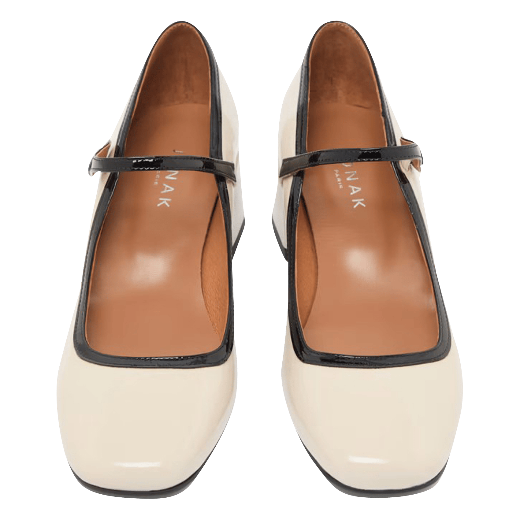 Escarpins en cuir vernis Donzai JONAK Blanc