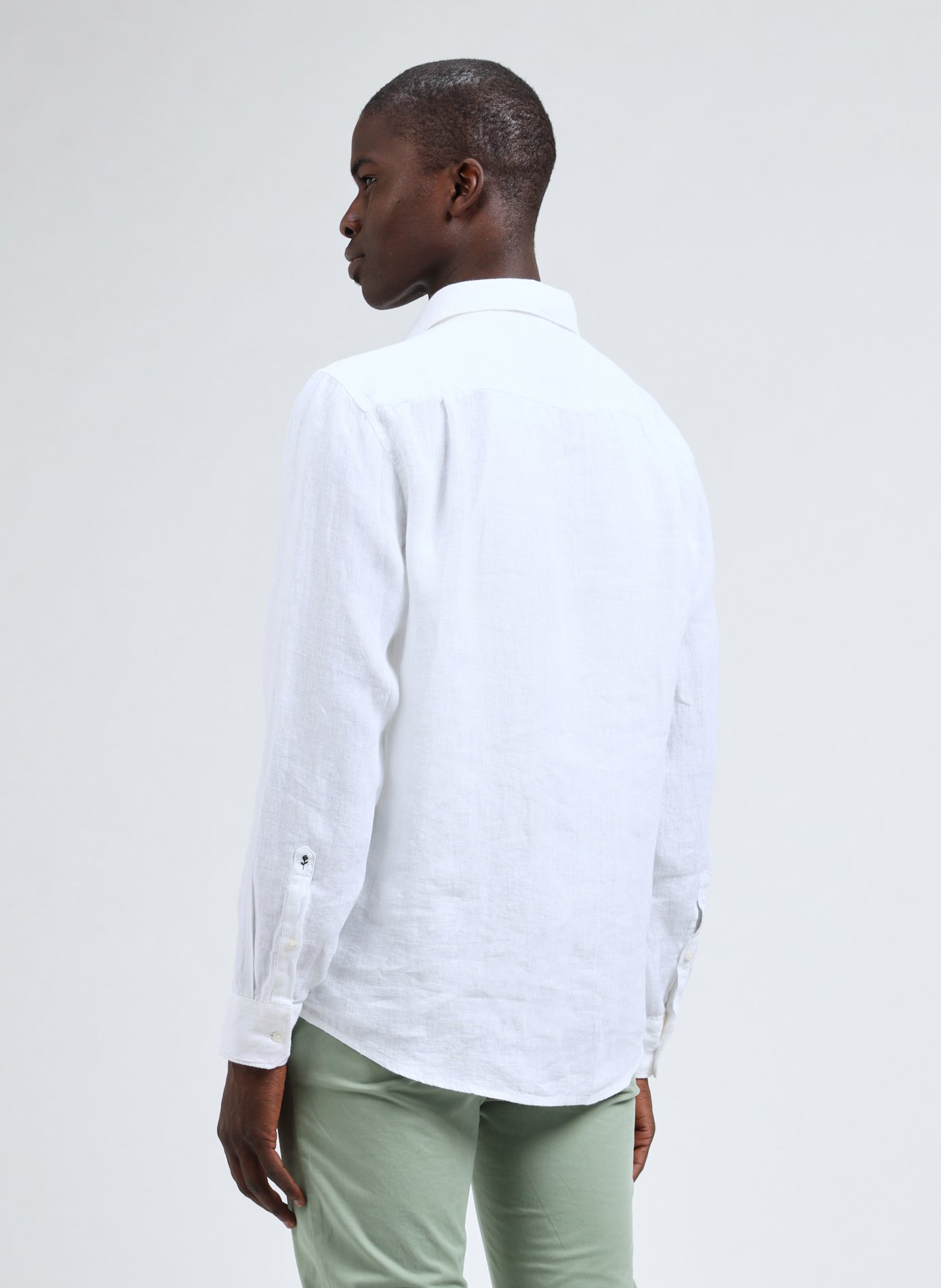 Chemise en lin SEIDENSTICKER Blanc