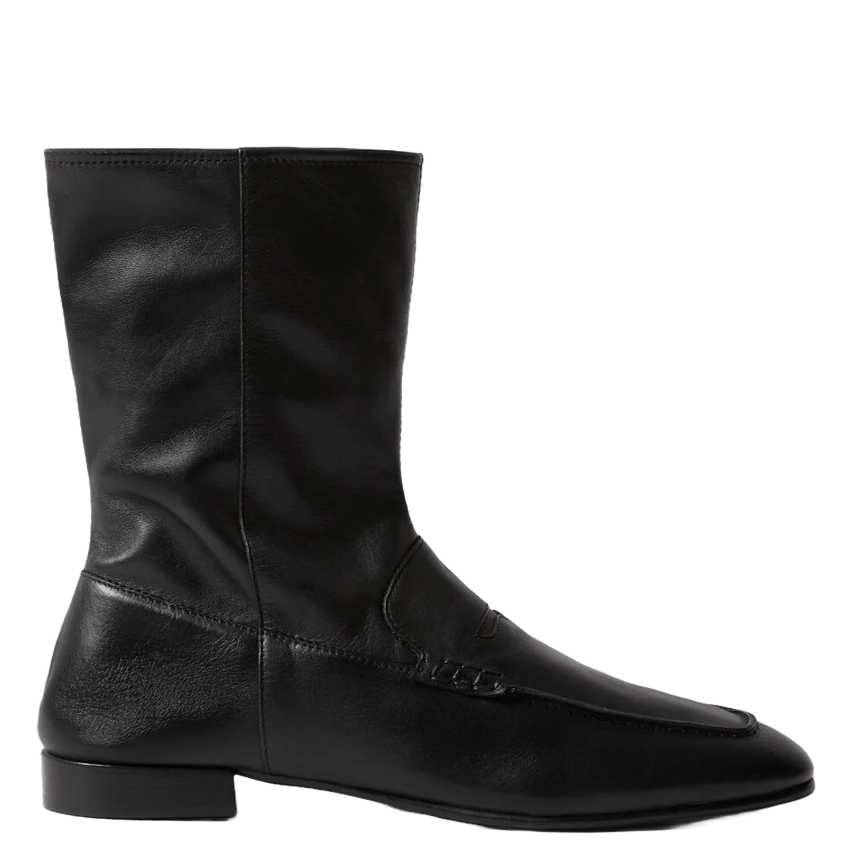 Bottines zippées en cuir CLAUDIE PIERLOT Noir
