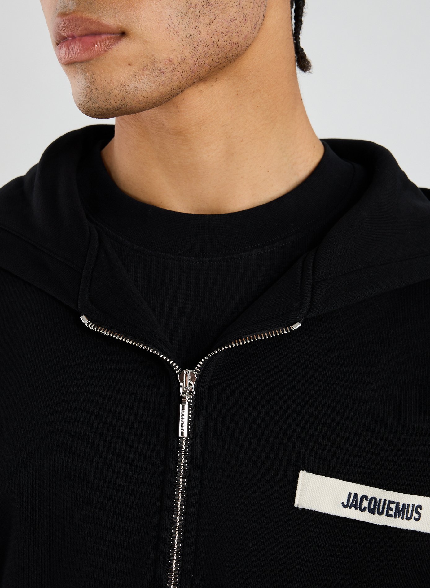 The hoodie Zip gros grain JACQUEMUS Black