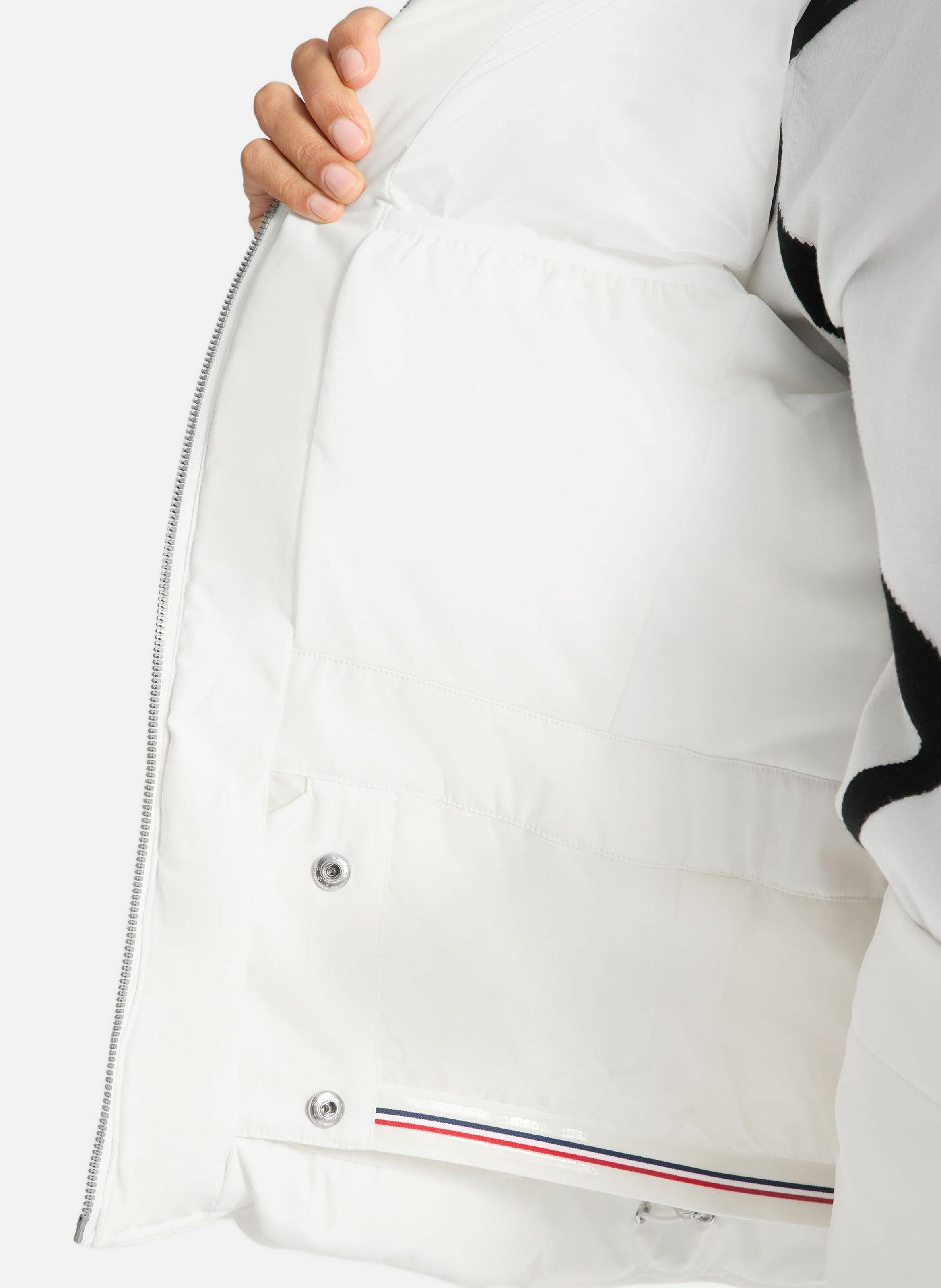 Veste de ski delphine col montant coupe ajustée FUSALP Blanc