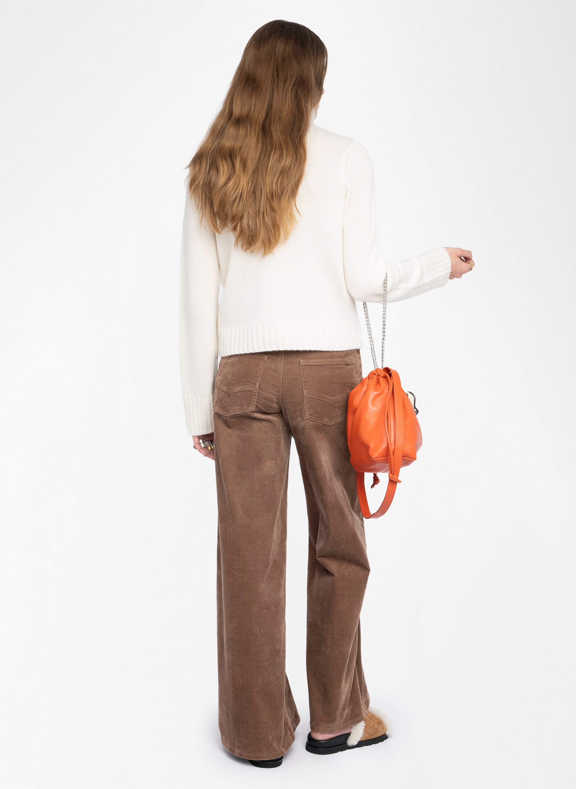 Pull col montant en cachemire nalma ZADIG&VOLTAIRE Blanc