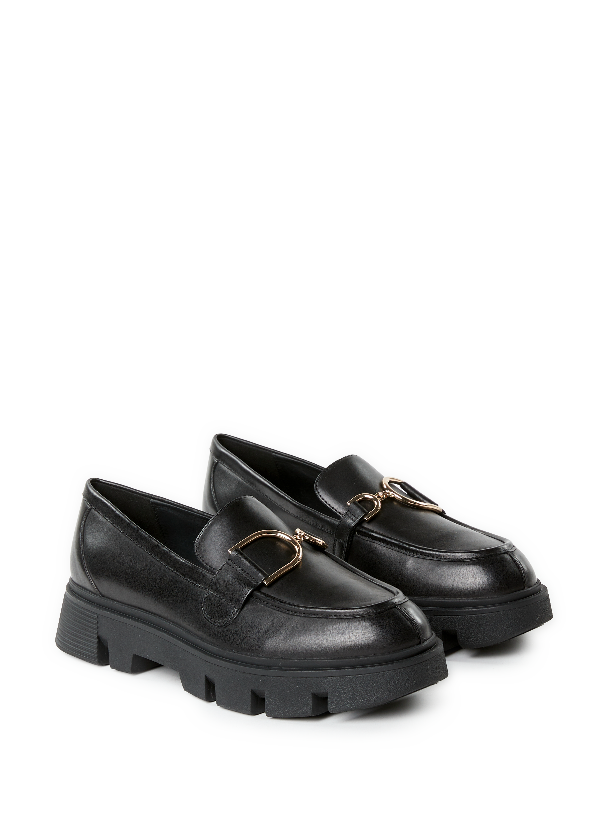 Mocassins Vilde en cuir  GEOX Noir