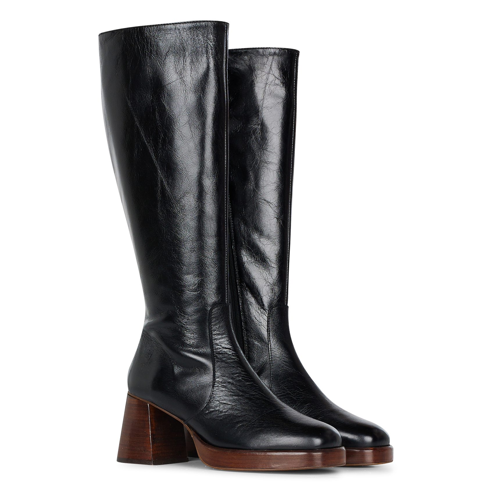 Bottes en cuir betina m JONAK Noir