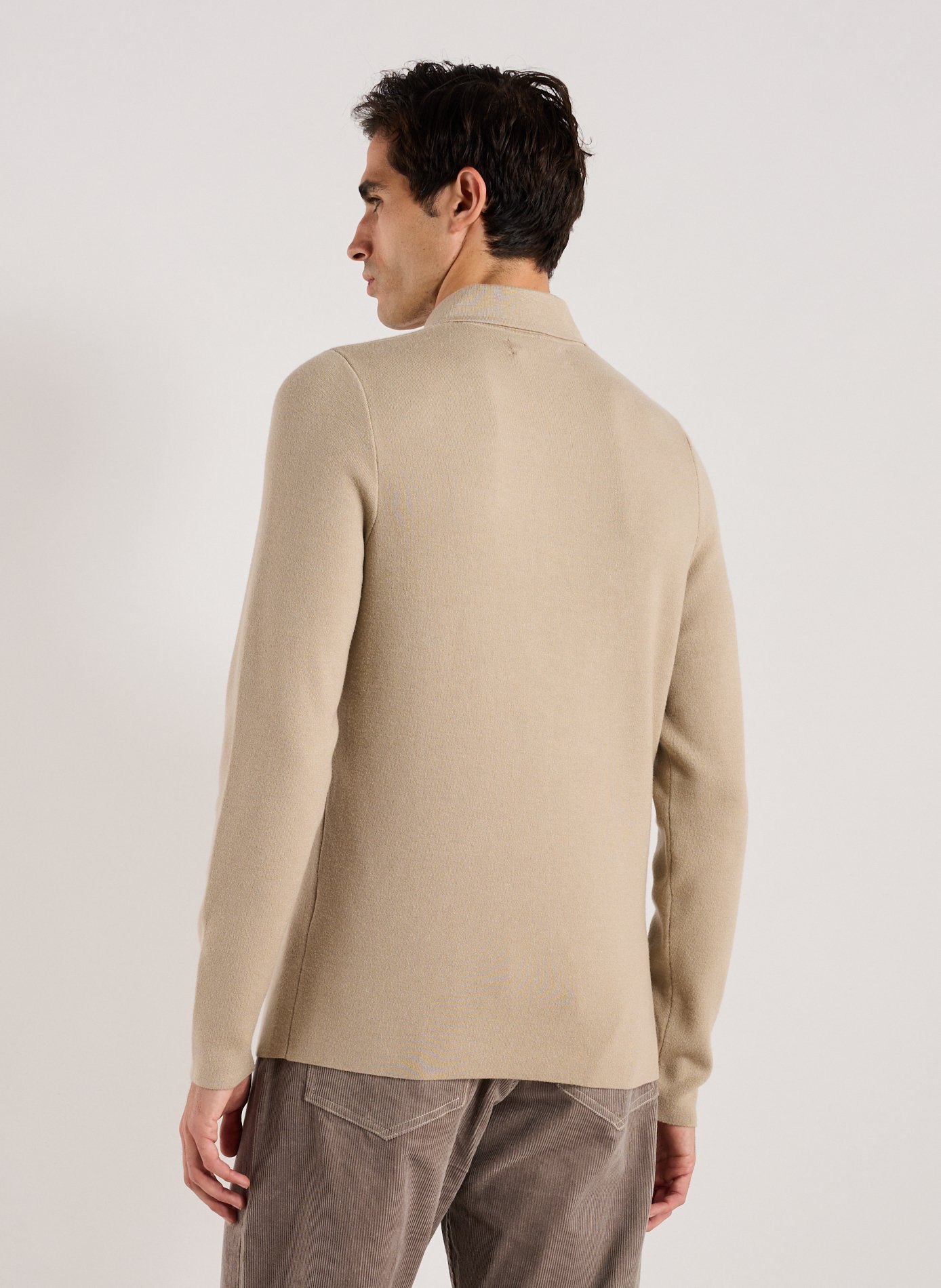 Pull léger à col classique SAMSOE SAMSOE Beige