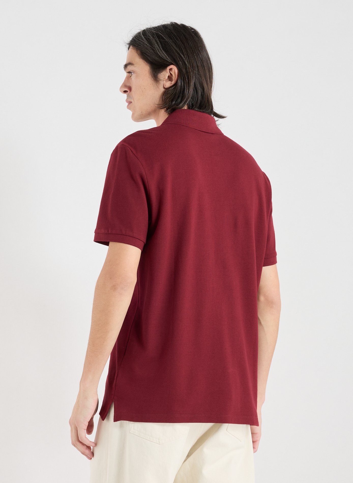 Short sleeve cotton polo shirt CALVIN KLEIN Red