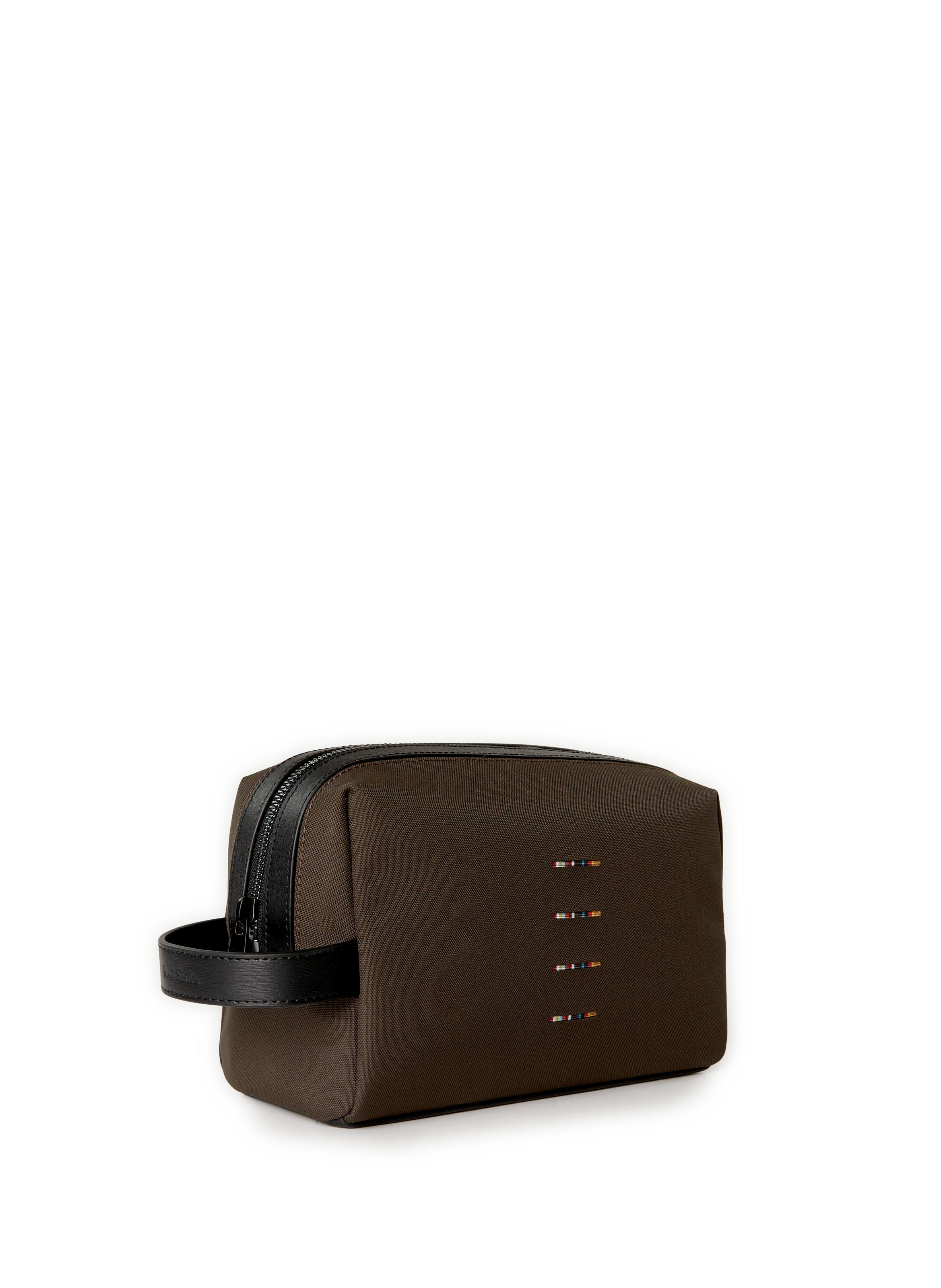 Pochette zippée avec anse PAUL SMITH Marron