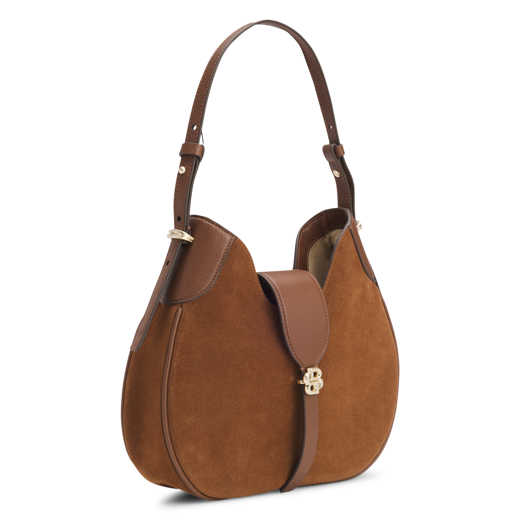 Sac à main en cuir BOSS Marron