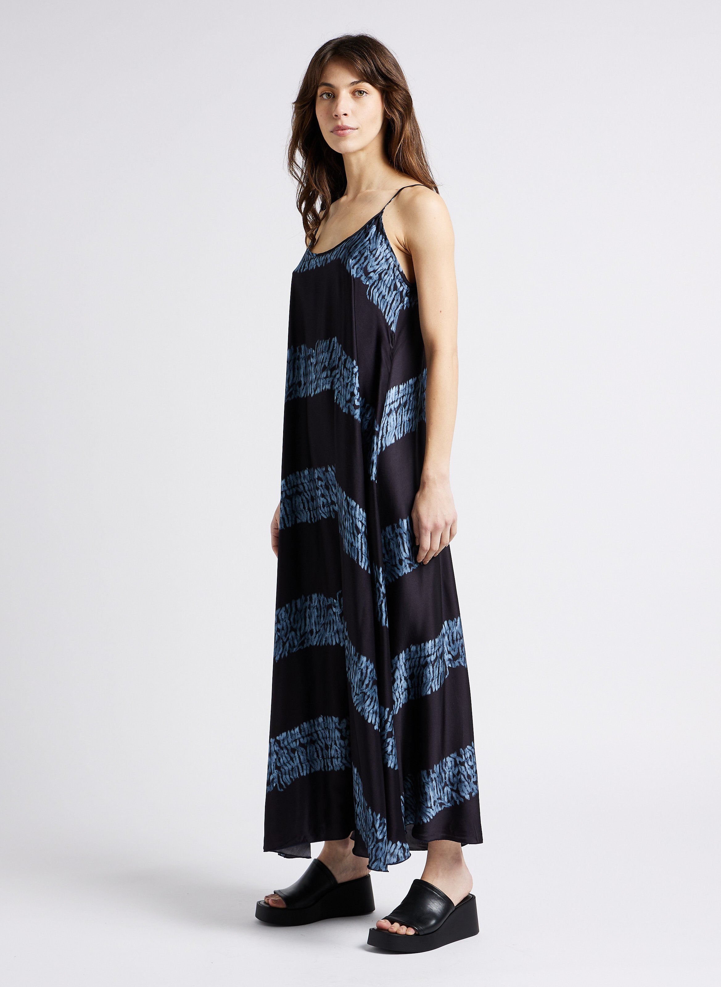 Mules compensées en cuir eugene JONAK Noir