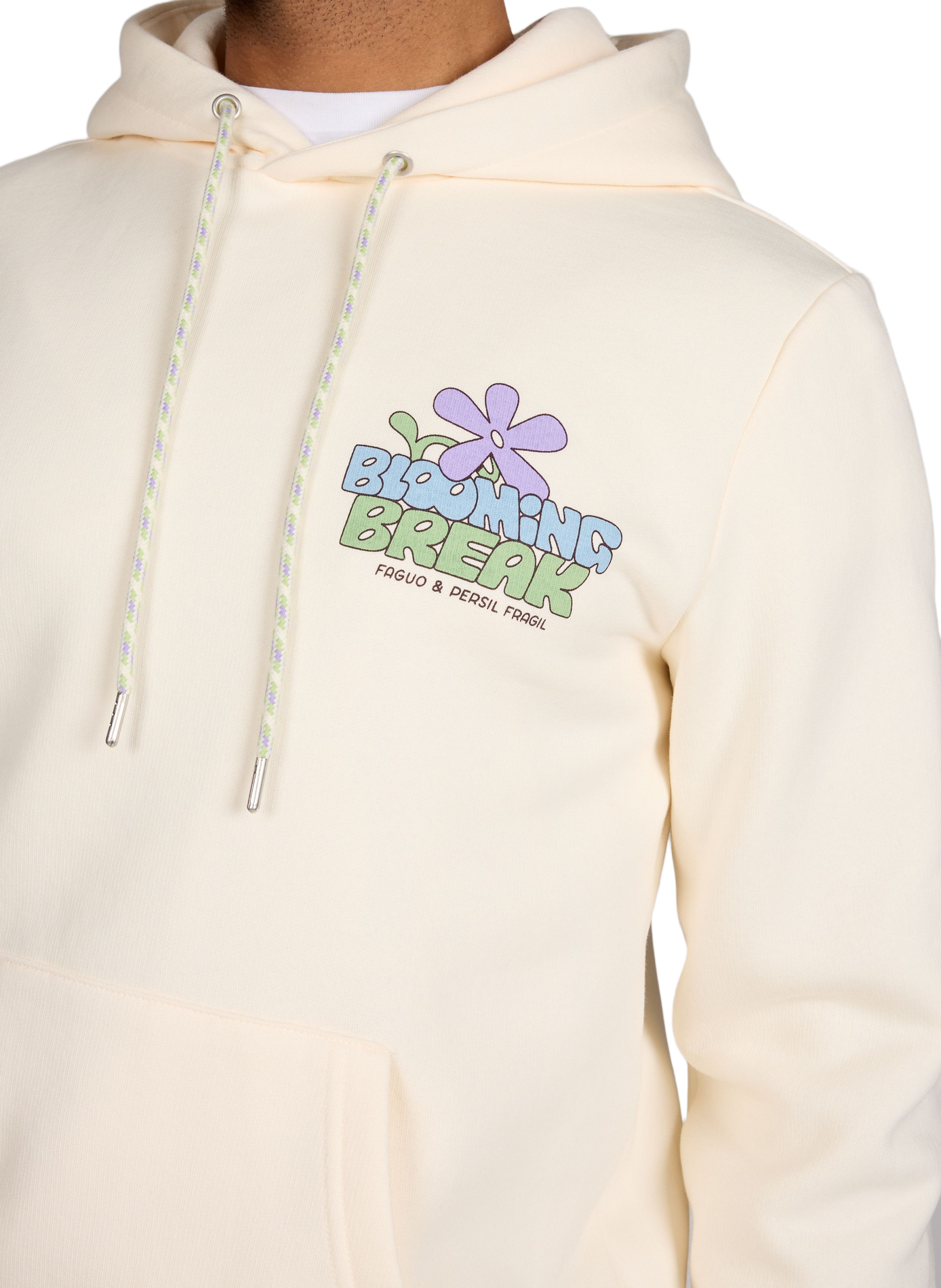 Hooded sweatshirt in blended cotton FAGUO Beige