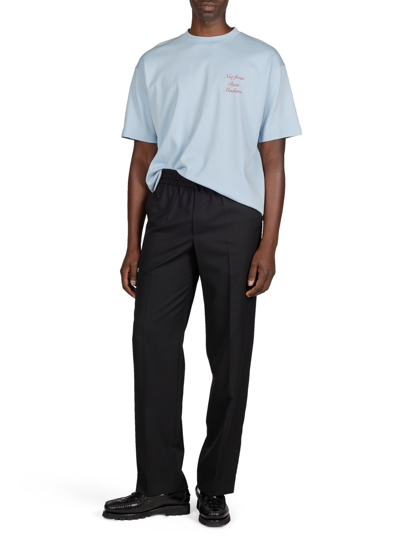 T-shirt en coton DROLE DE MONSIEUR Bleu