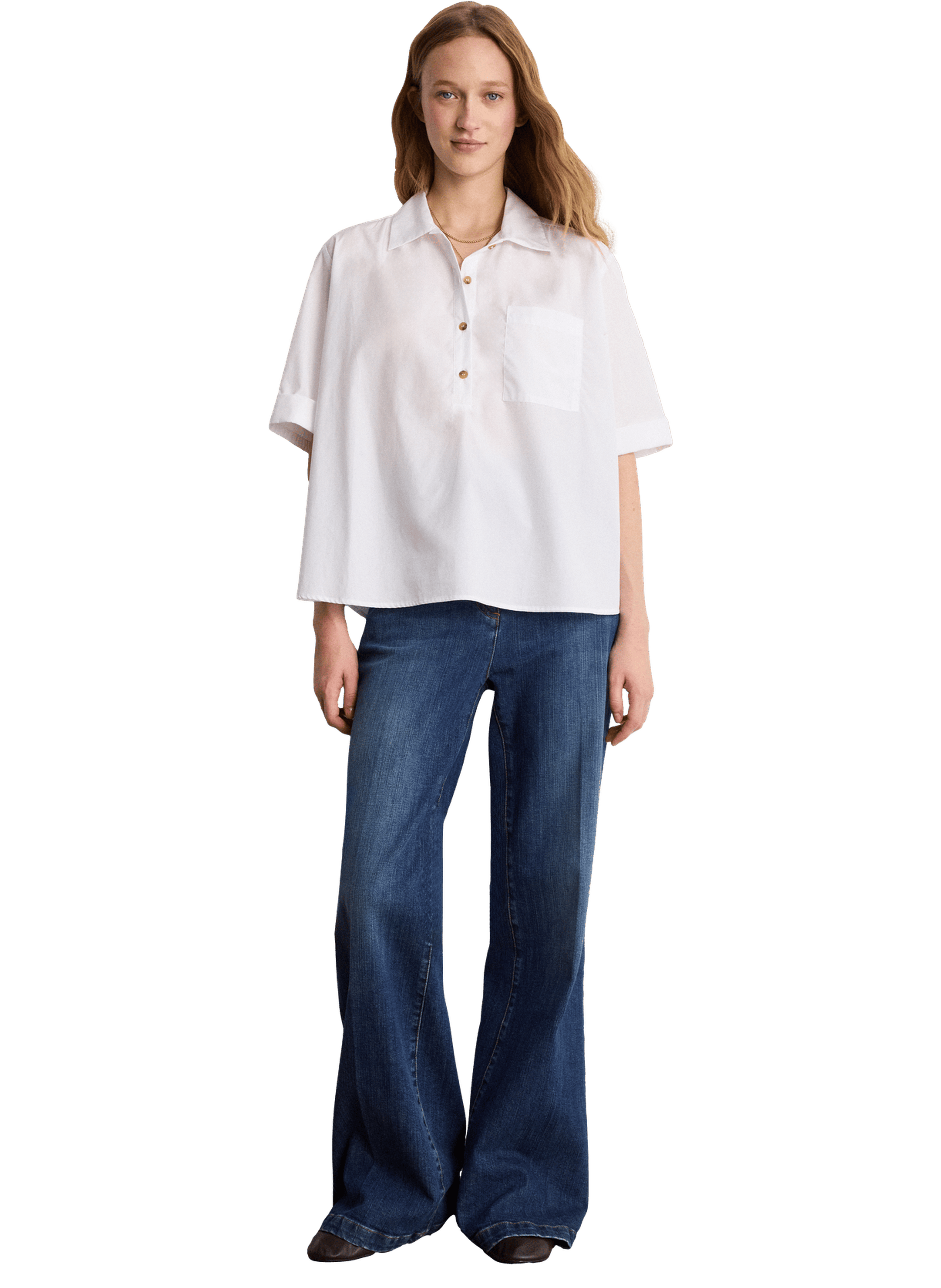 Blouse en popeline - cali PABLO Blanc