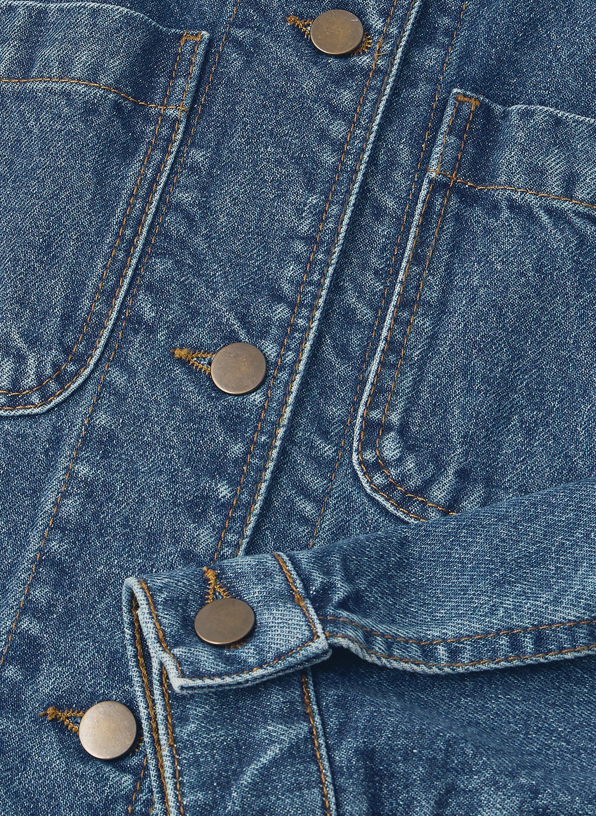 Veste en jean cintrée en coton garry SOEUR Bleu