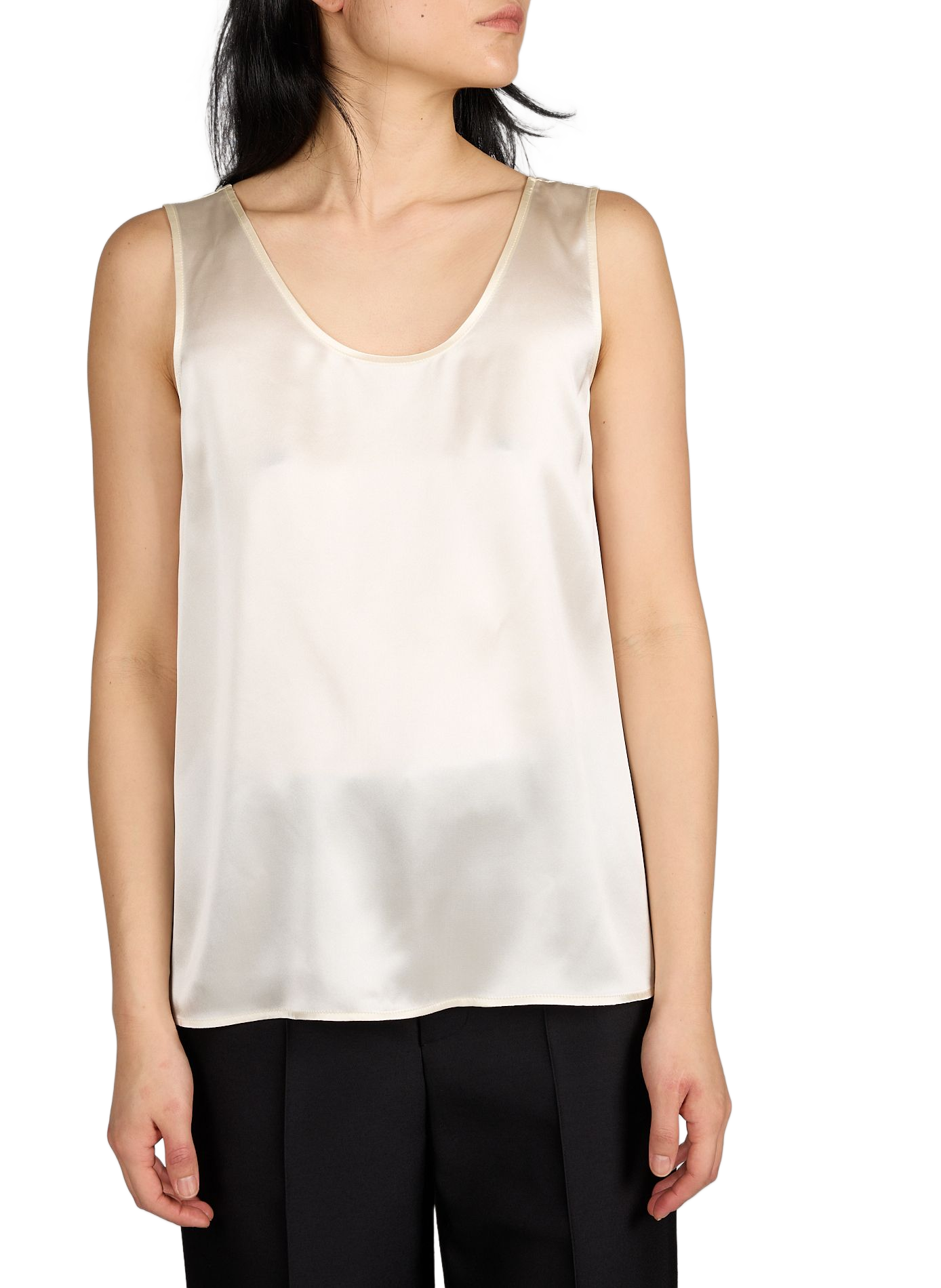 Top en soie R2W Beige