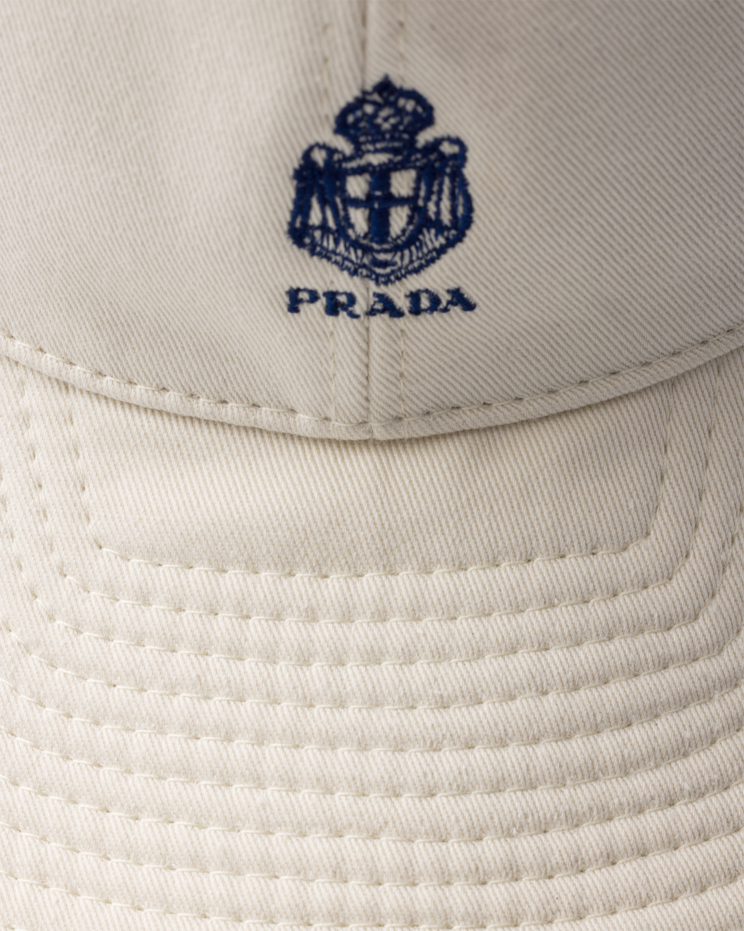 Ancienne casquette de baseball en gabardine PRADA Beige