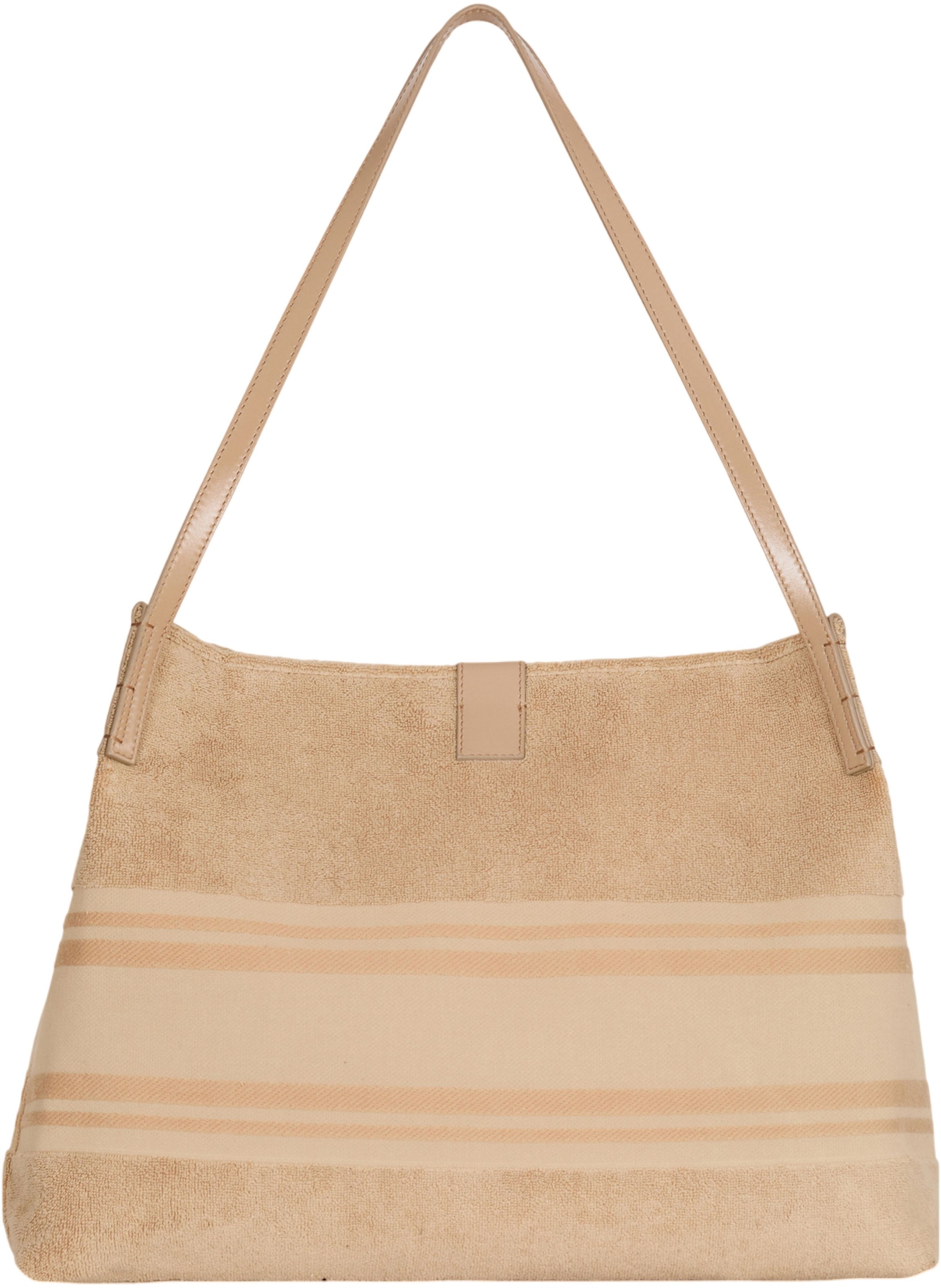 Sac cabas release medium en coton bouclette BALMAIN Beige