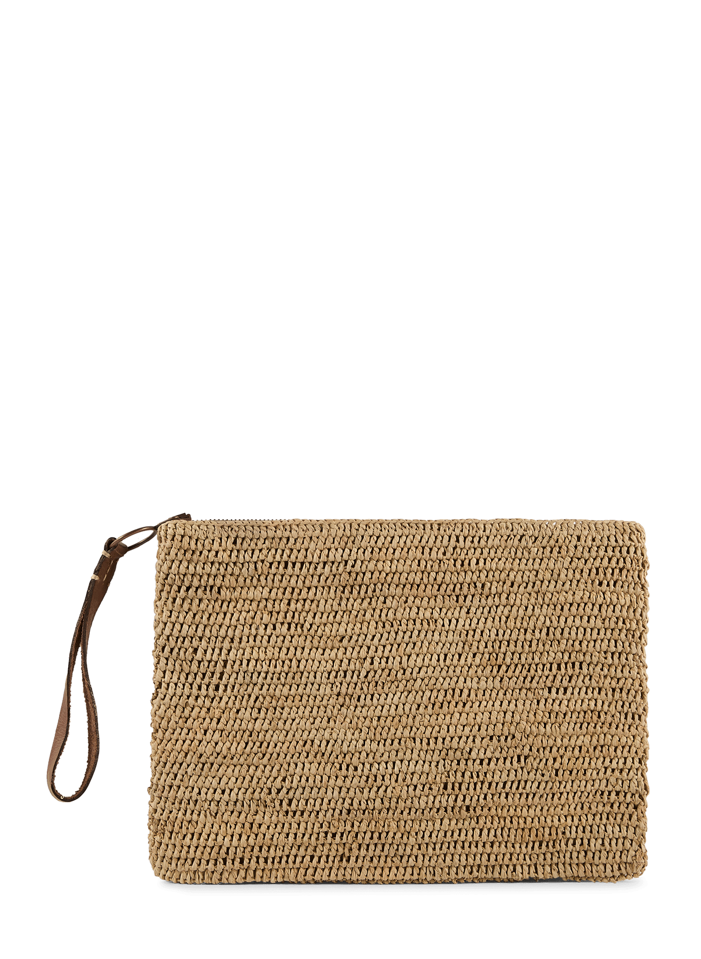 Ampy raffia clutch IBELIV Beige