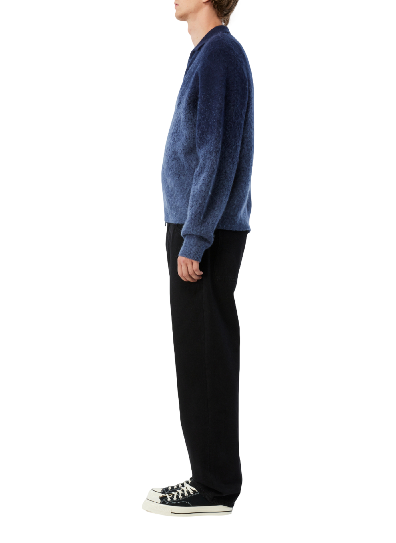 Pull zip tie and dye DIME Bleu