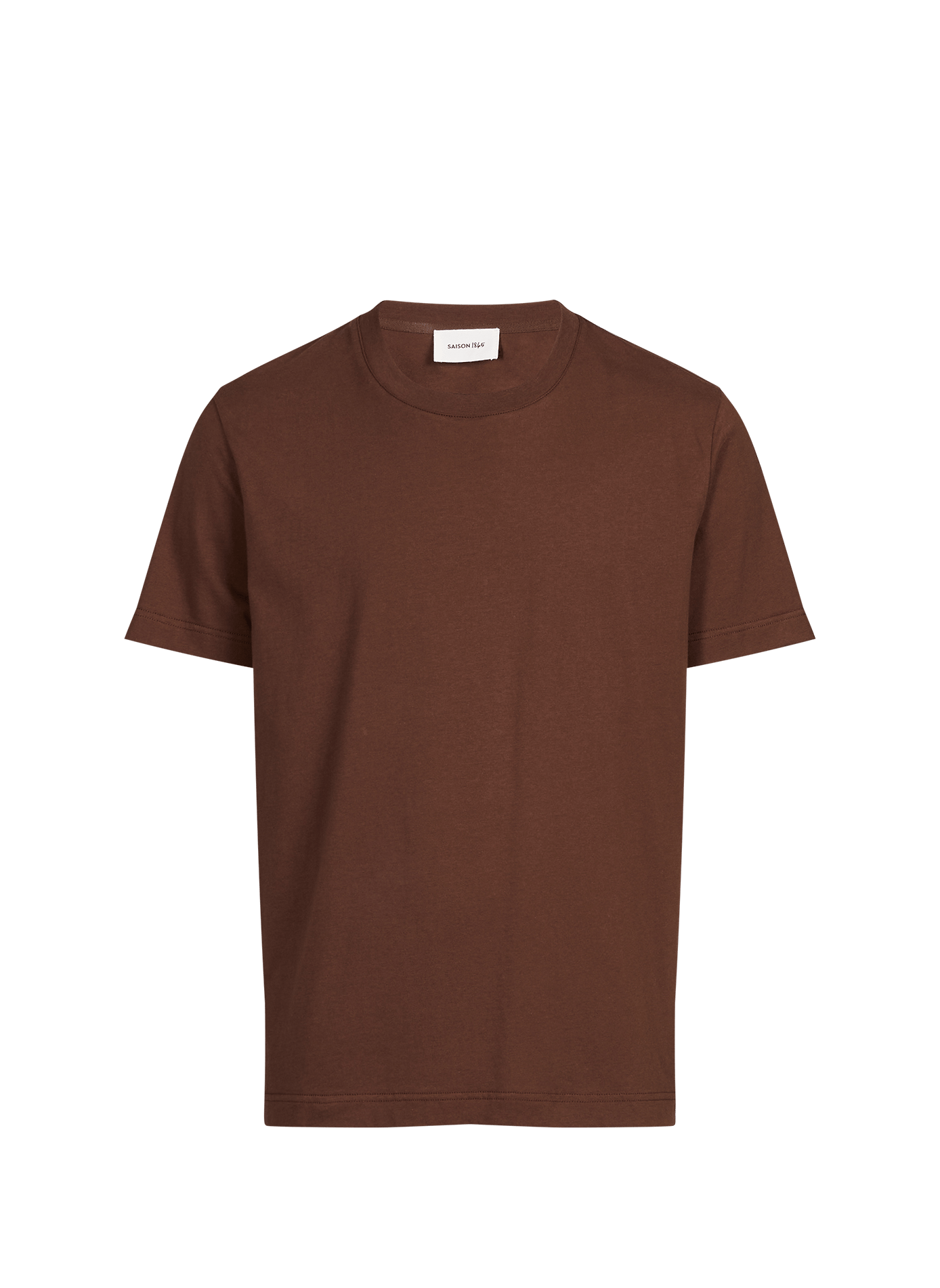 Round-neck T-shirt SAISON 1865 Brown