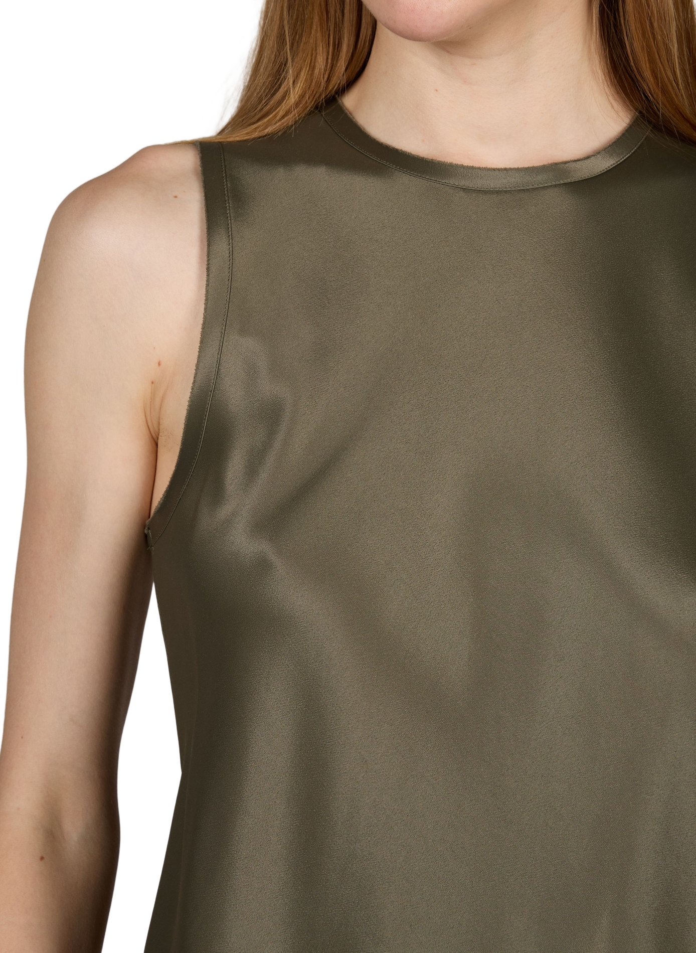 Satin top VINCE Green